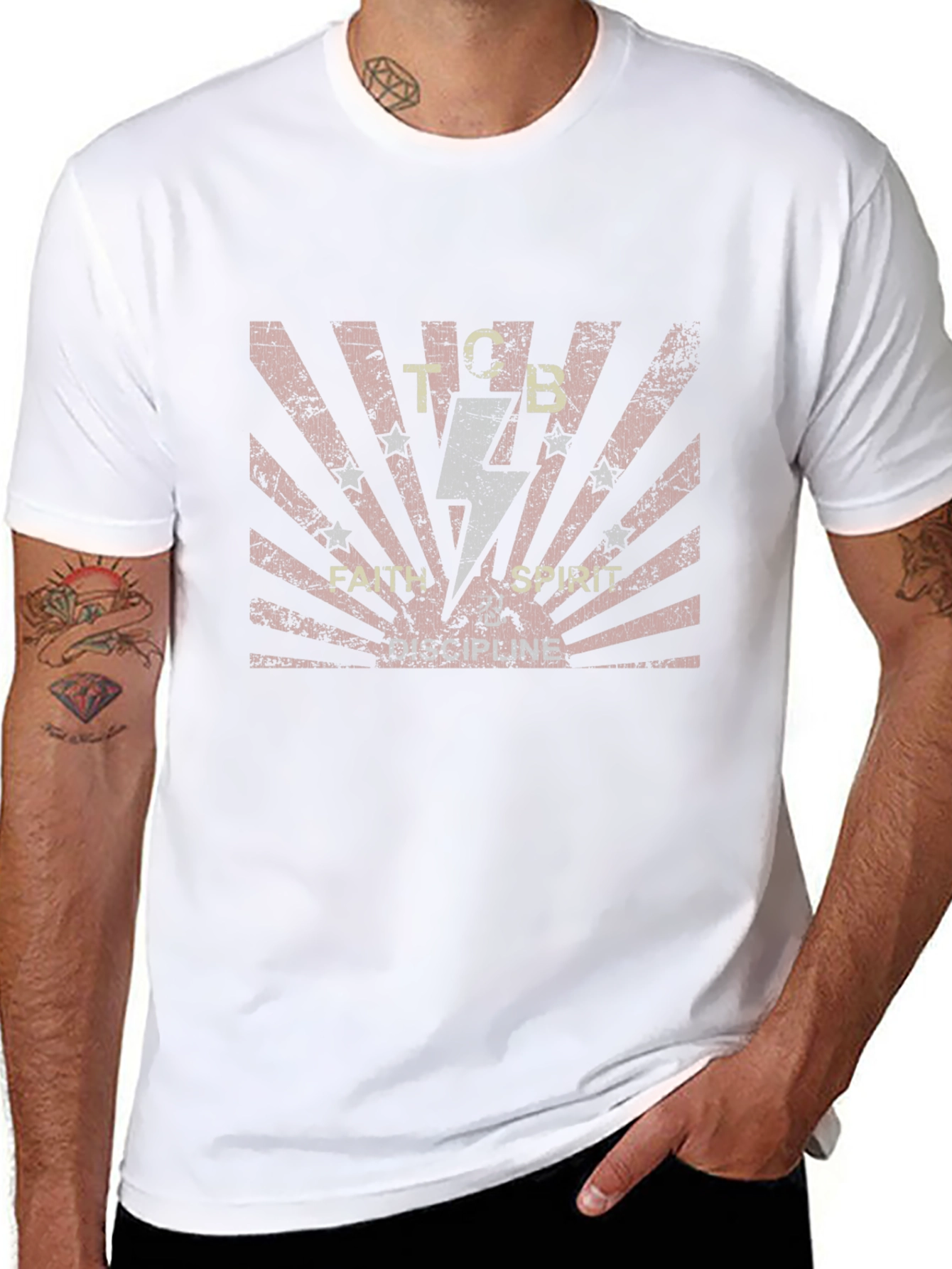 TCB Faith Spirit T-Shirt - Black Cotton Tee