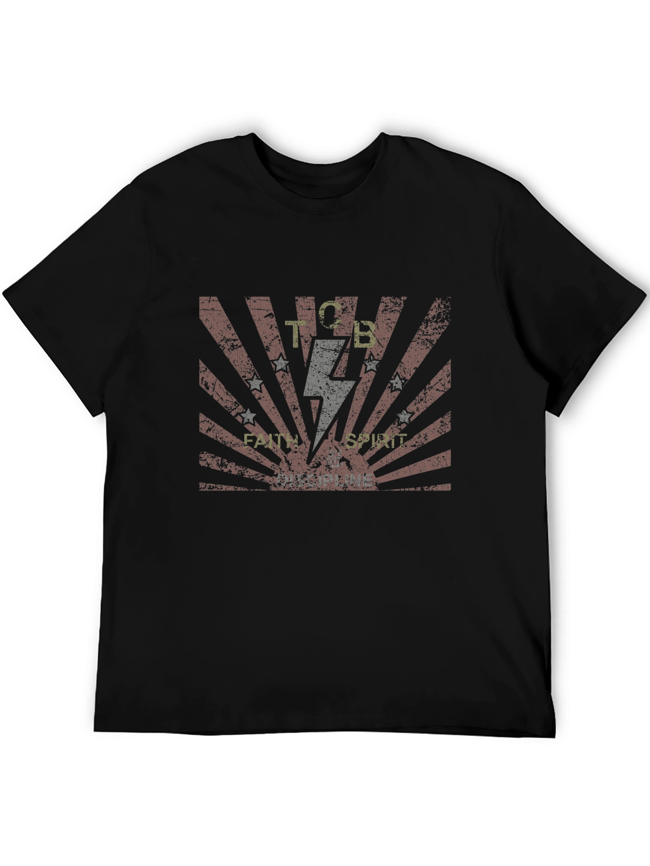 TCB Faith Spirit T-Shirt - Black Cotton Tee