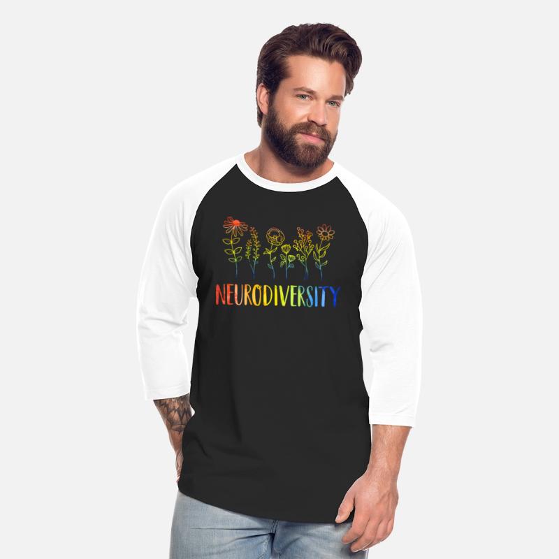 Neurodiversity Autism Awareness Adhd Rainbow Flowe