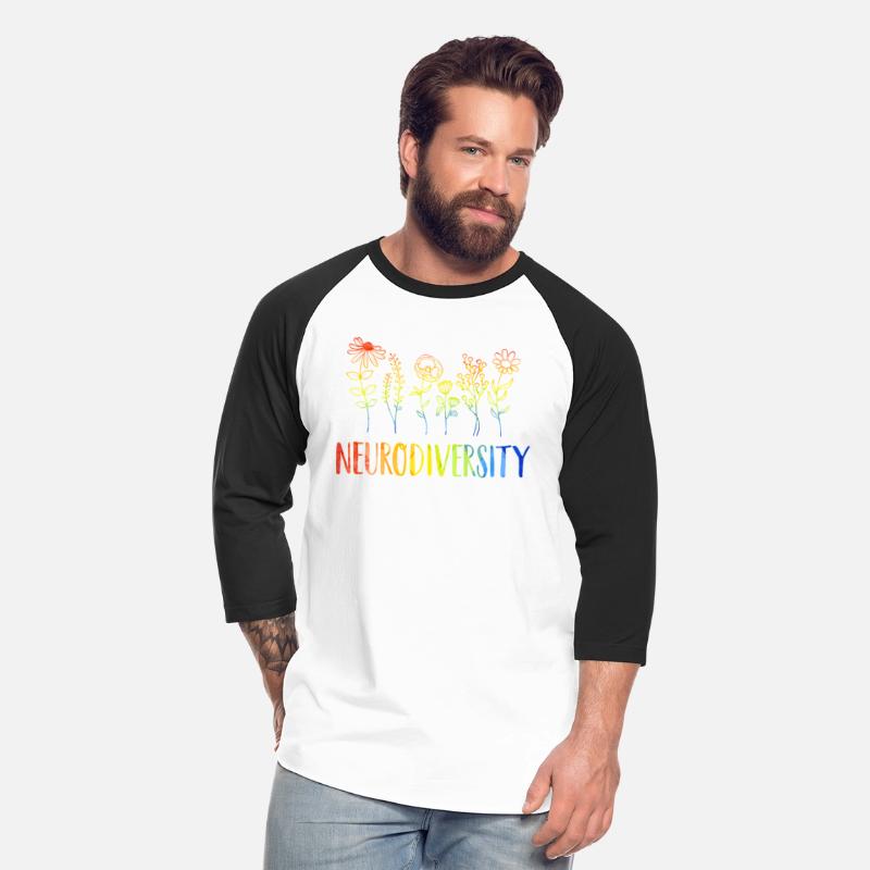 Neurodiversity Autism Awareness Adhd Rainbow Flowe