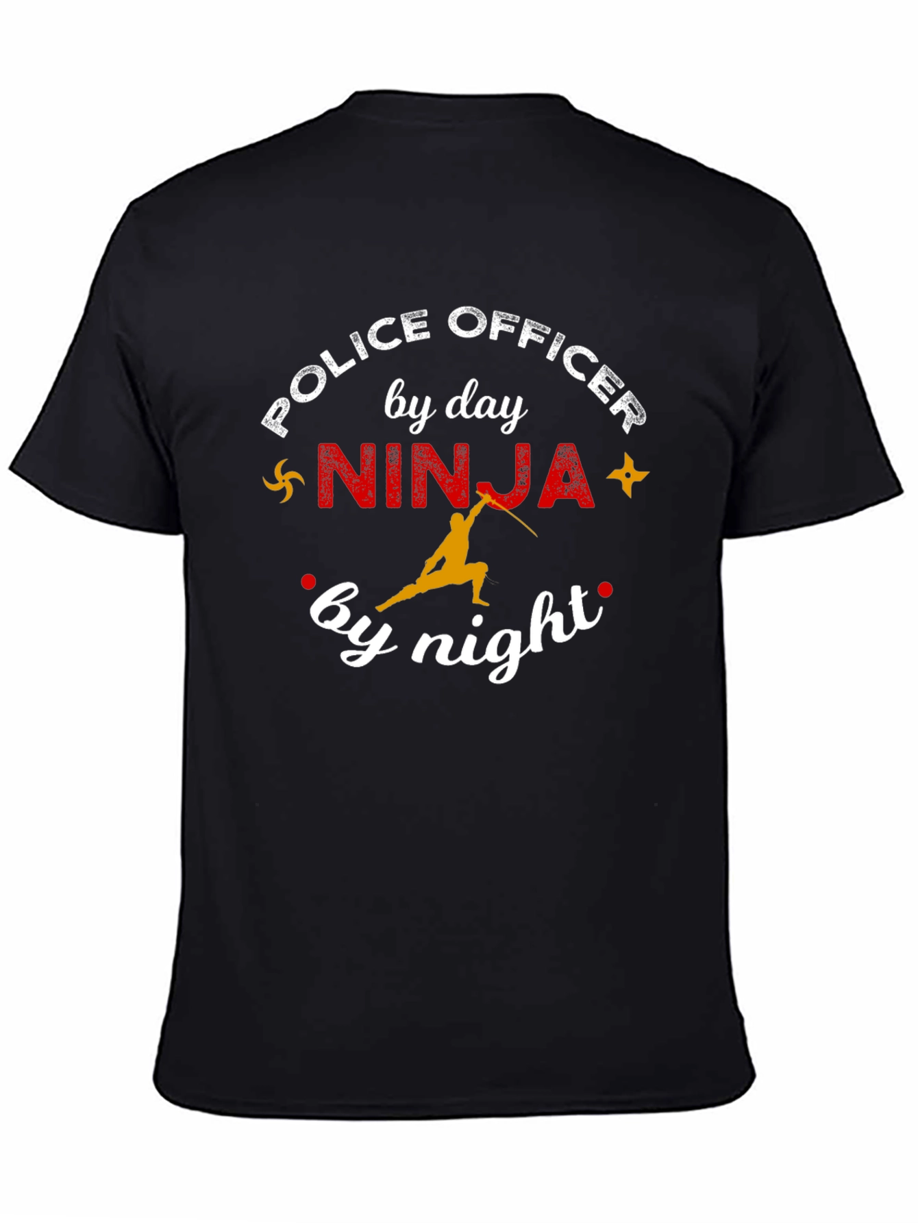 Police Officer Ninja Graphic T-Shirt