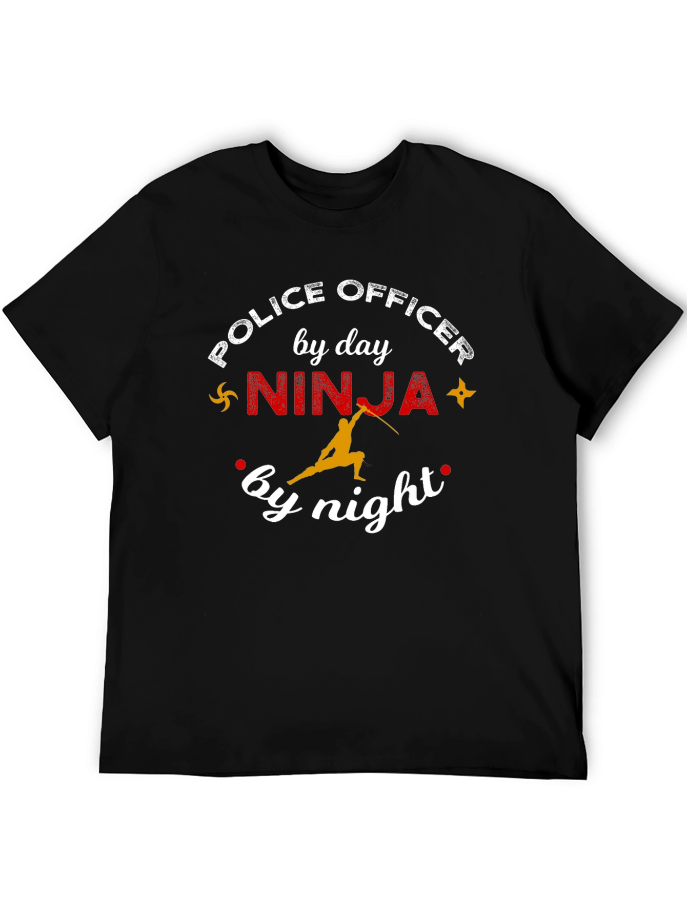 Police Officer Ninja Graphic T-Shirt