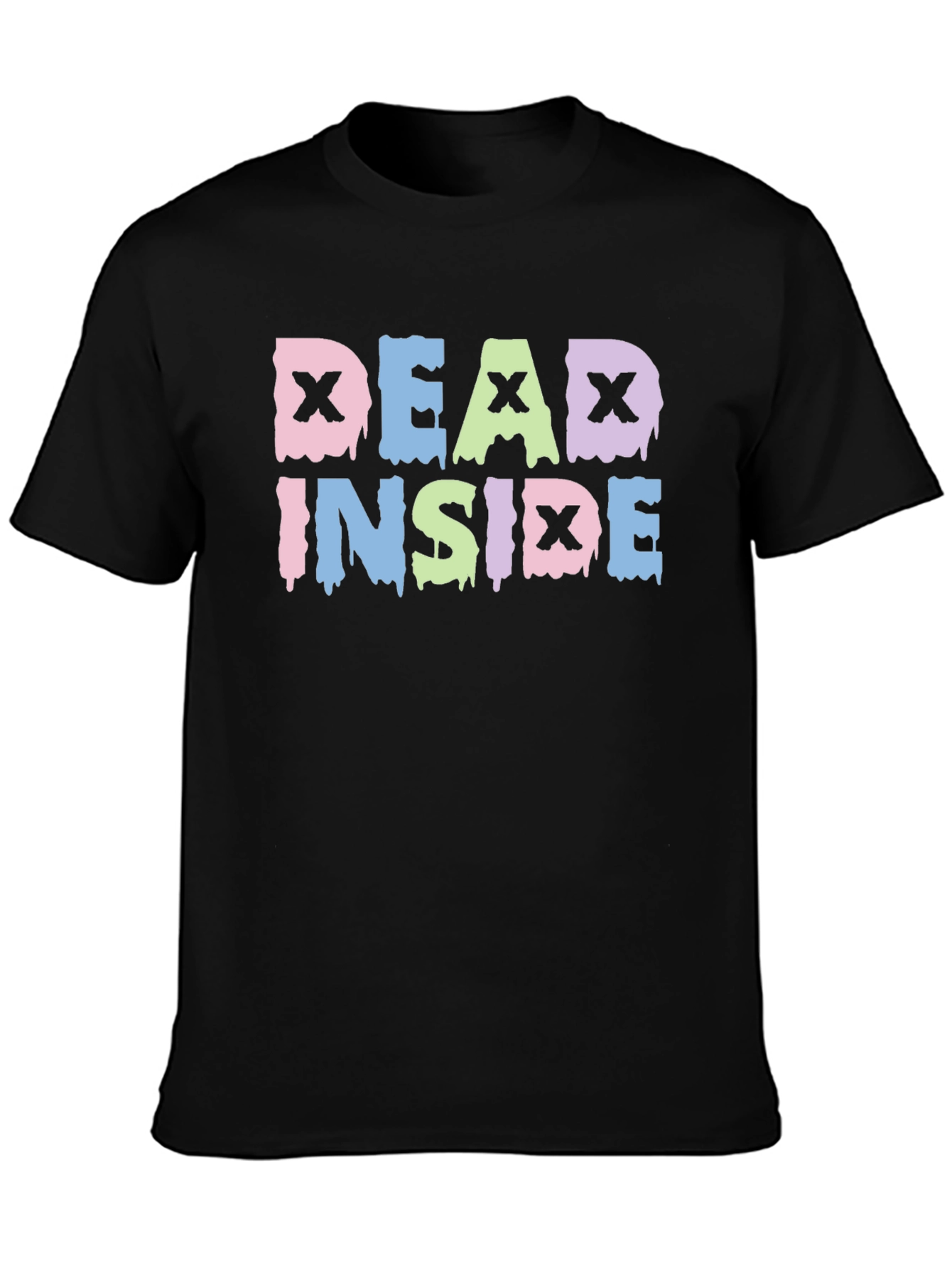 Dead Inside Graphic Tee - Trendy Pastel Goth Shirt