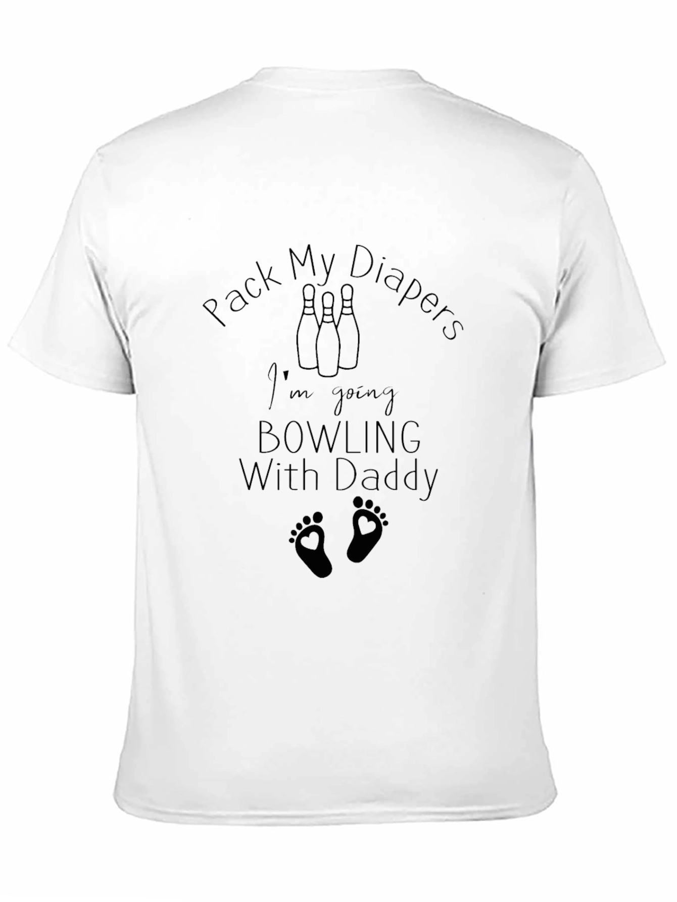 Pack My Diapers Im Going Bowling With Daddy T-Shirt