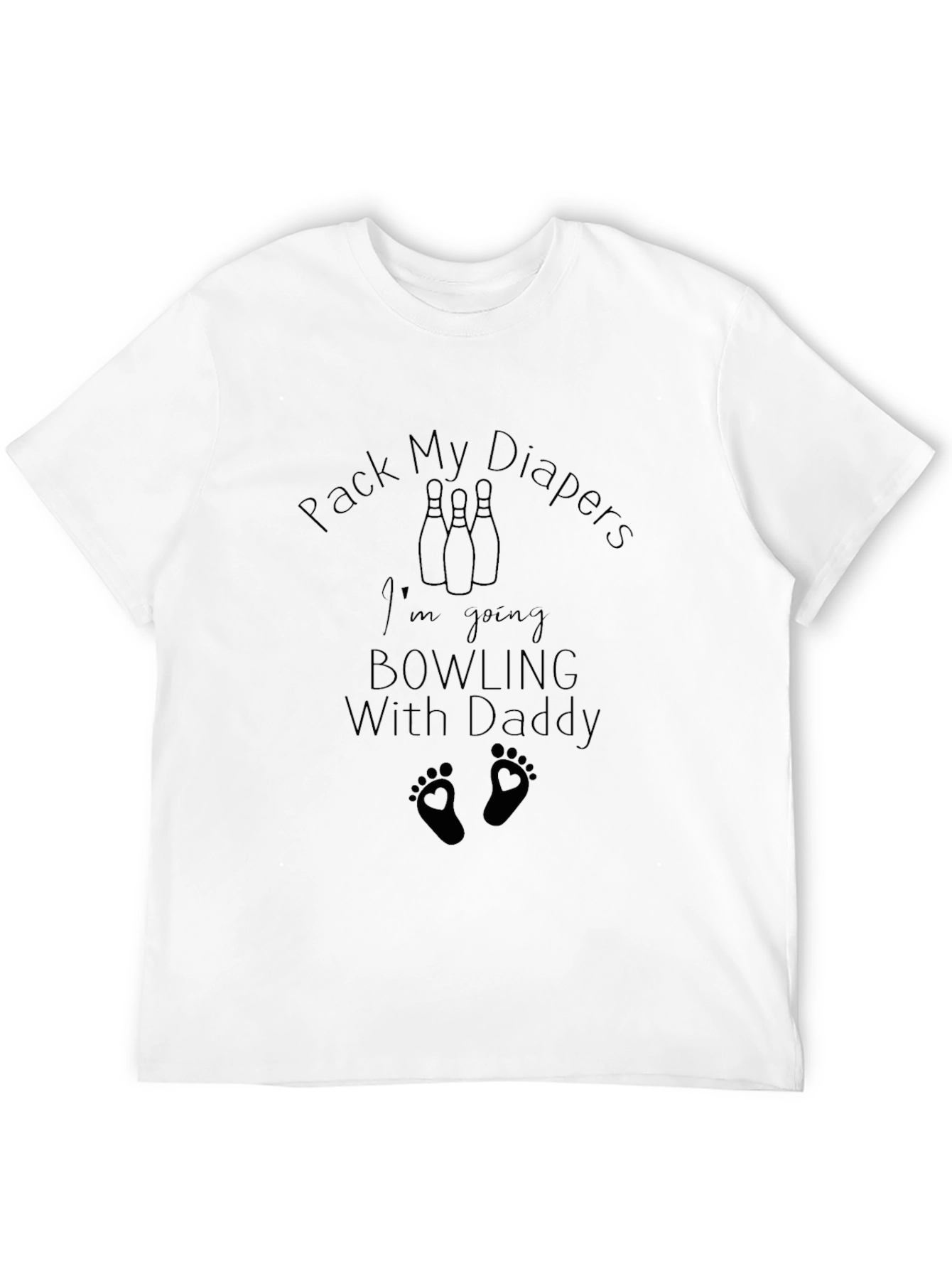 Pack My Diapers Im Going Bowling With Daddy T-Shirt