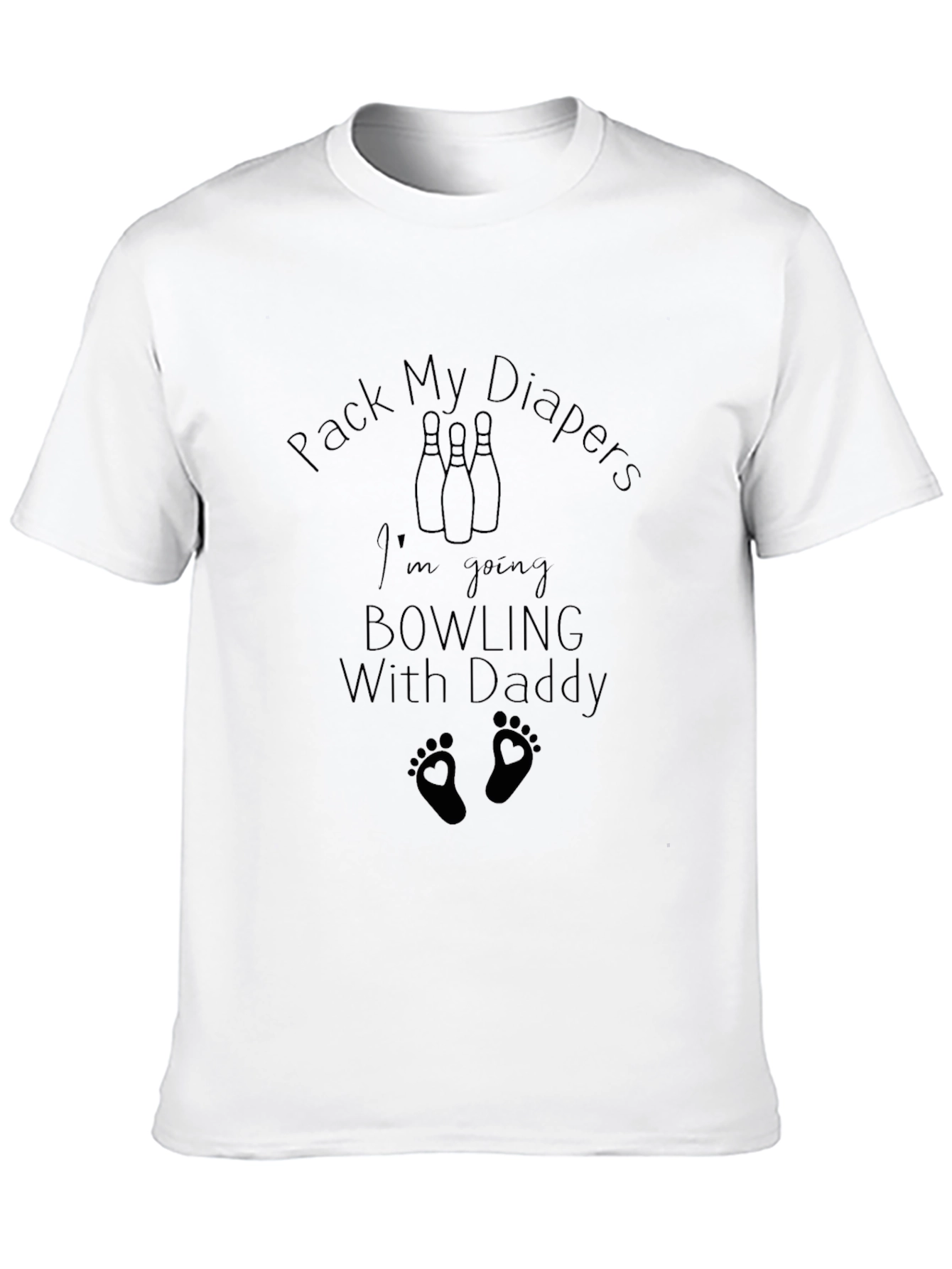 Pack My Diapers Im Going Bowling With Daddy T-Shirt