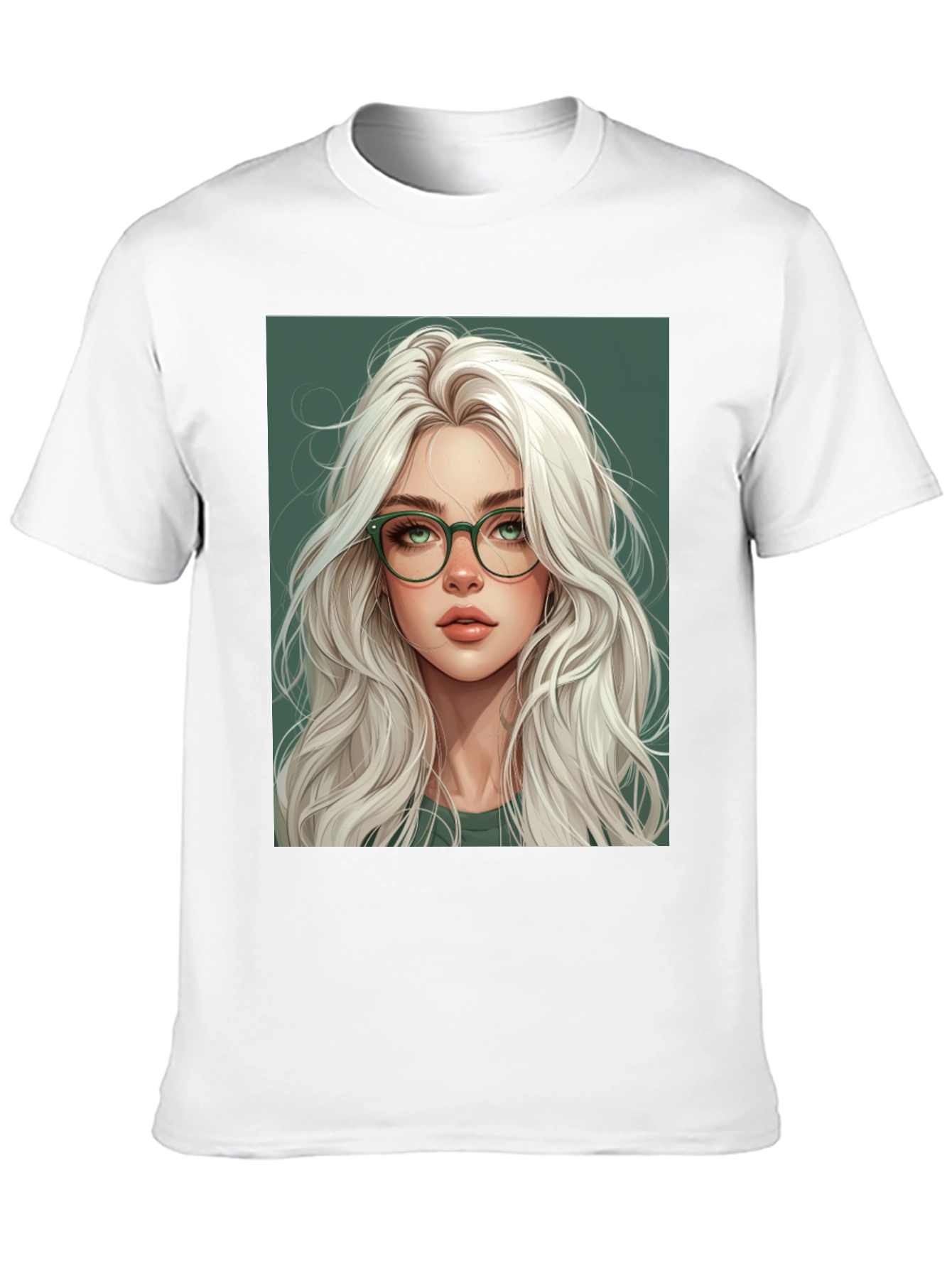 Stylish Woman Portrait Graphic Tee