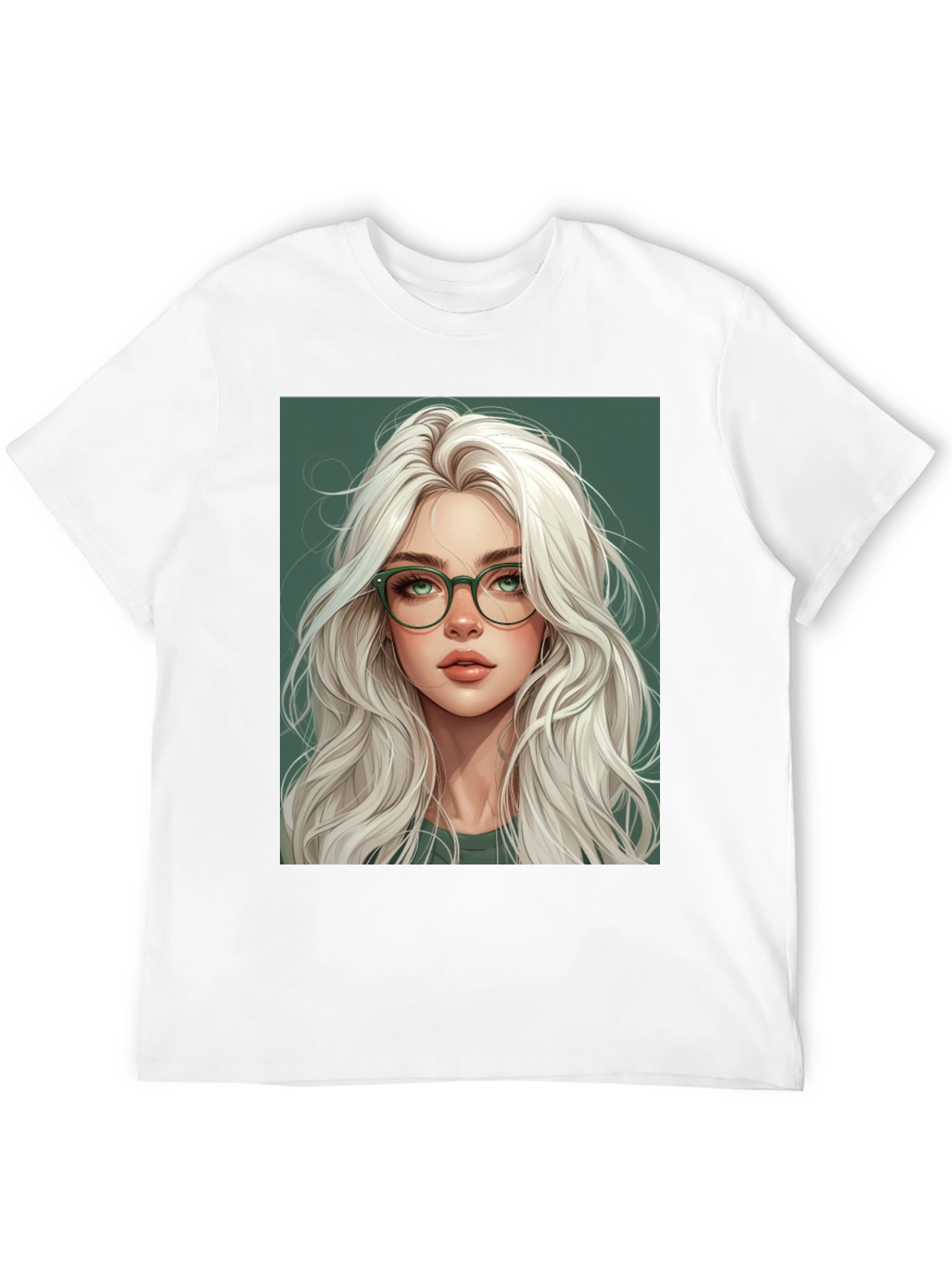 Stylish Woman Portrait Graphic Tee