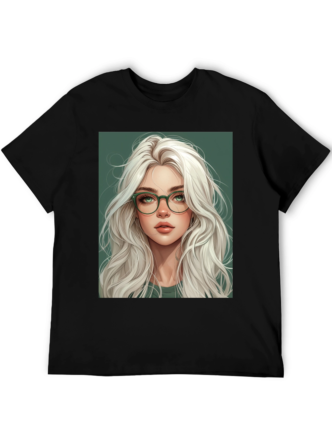 Stylish Woman Portrait Graphic Tee