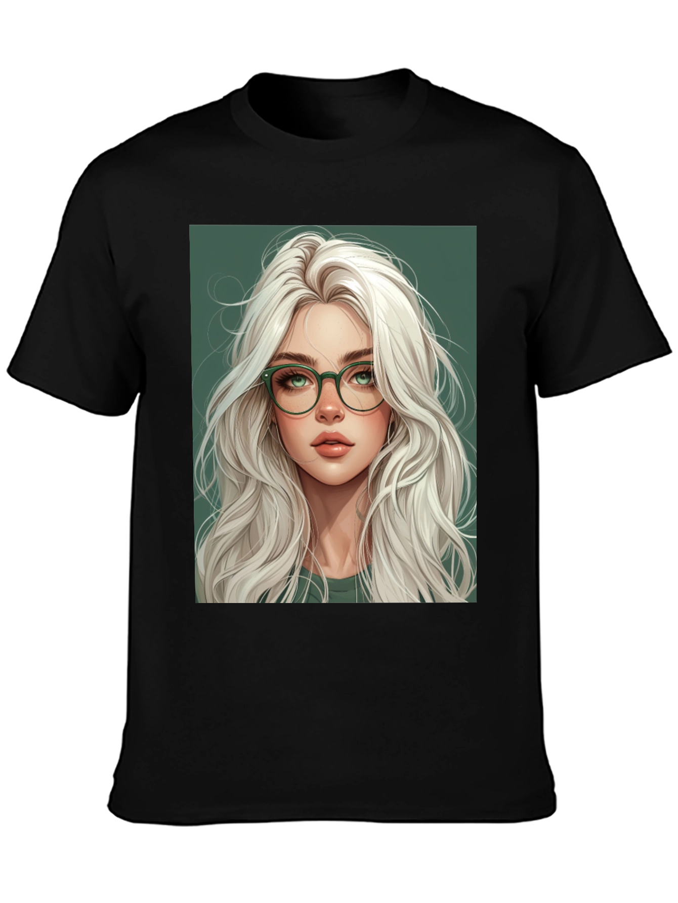 Stylish Woman Portrait Graphic Tee