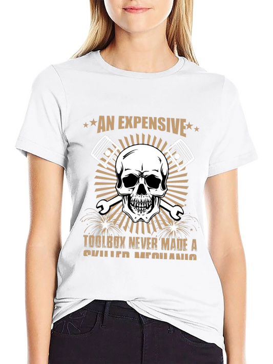 Expensive Toolbox Skull Mechanic T-Shirt