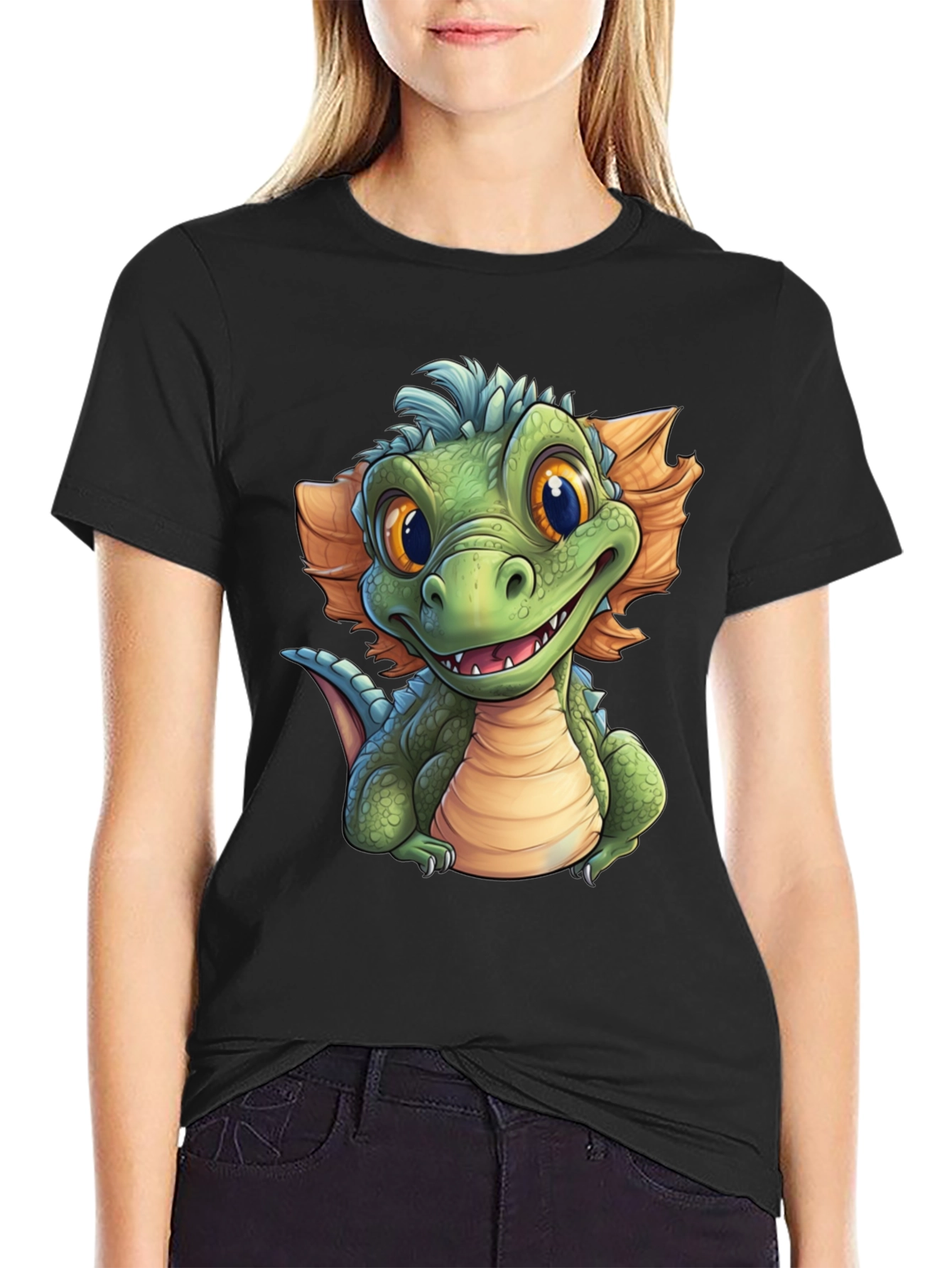 Cartoon Dragon Graphic T-Shirt - Fun & Unique Design