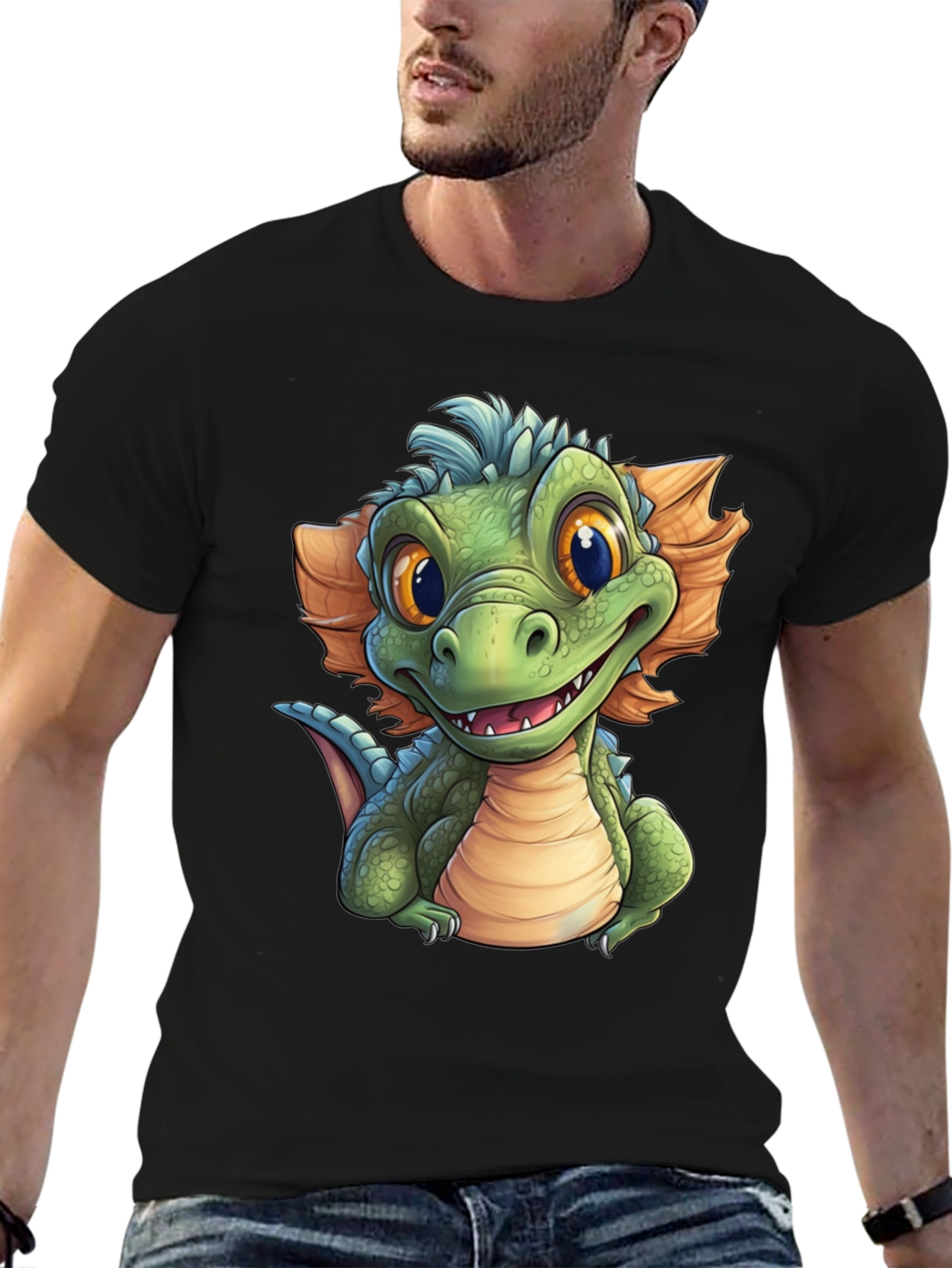 Cartoon Dragon Graphic T-Shirt - Fun & Unique Design