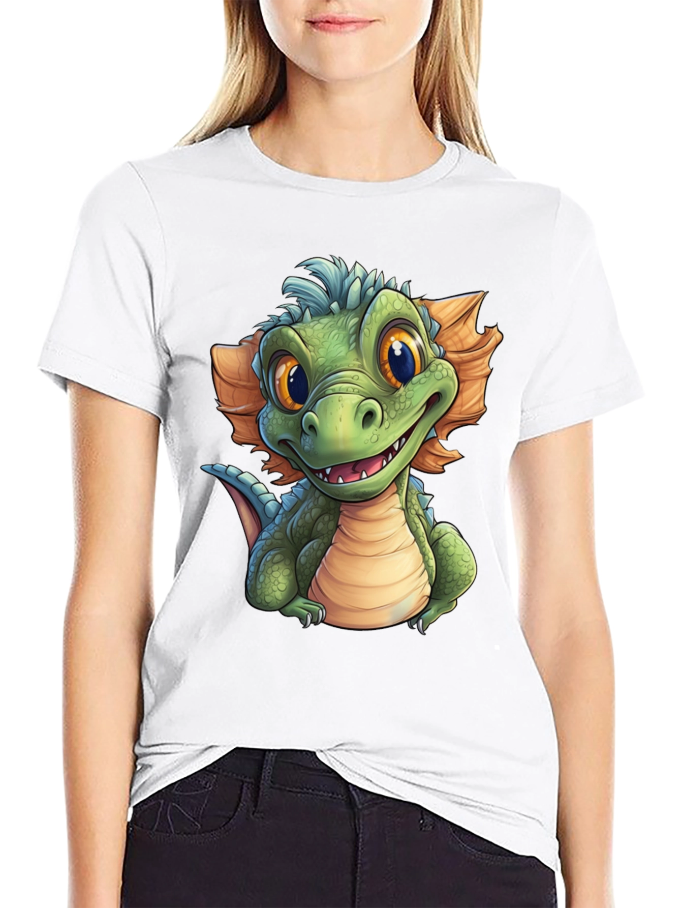 Cartoon Dragon Graphic T-Shirt - Fun & Unique Design