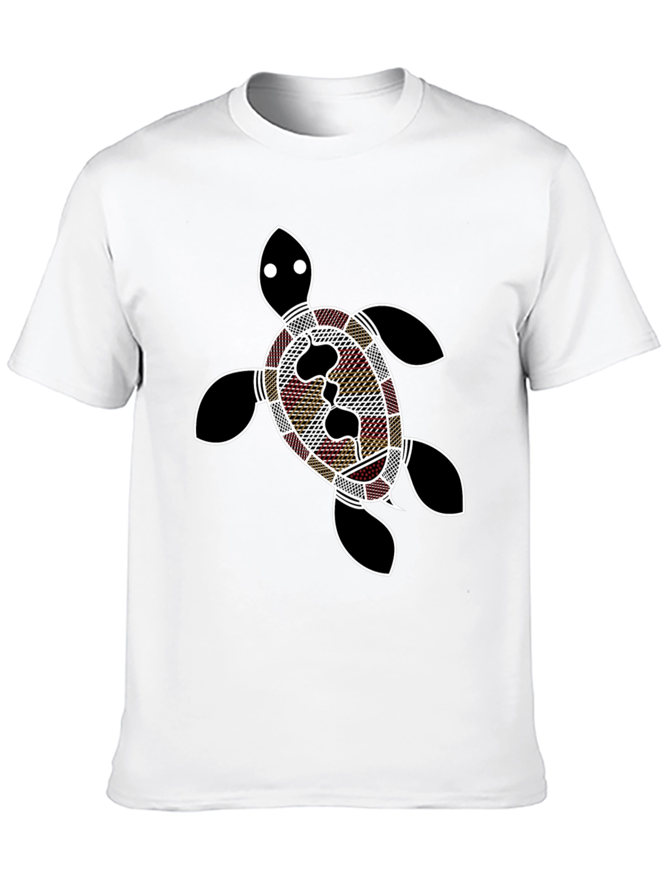 Turtle Print Black T-Shirt