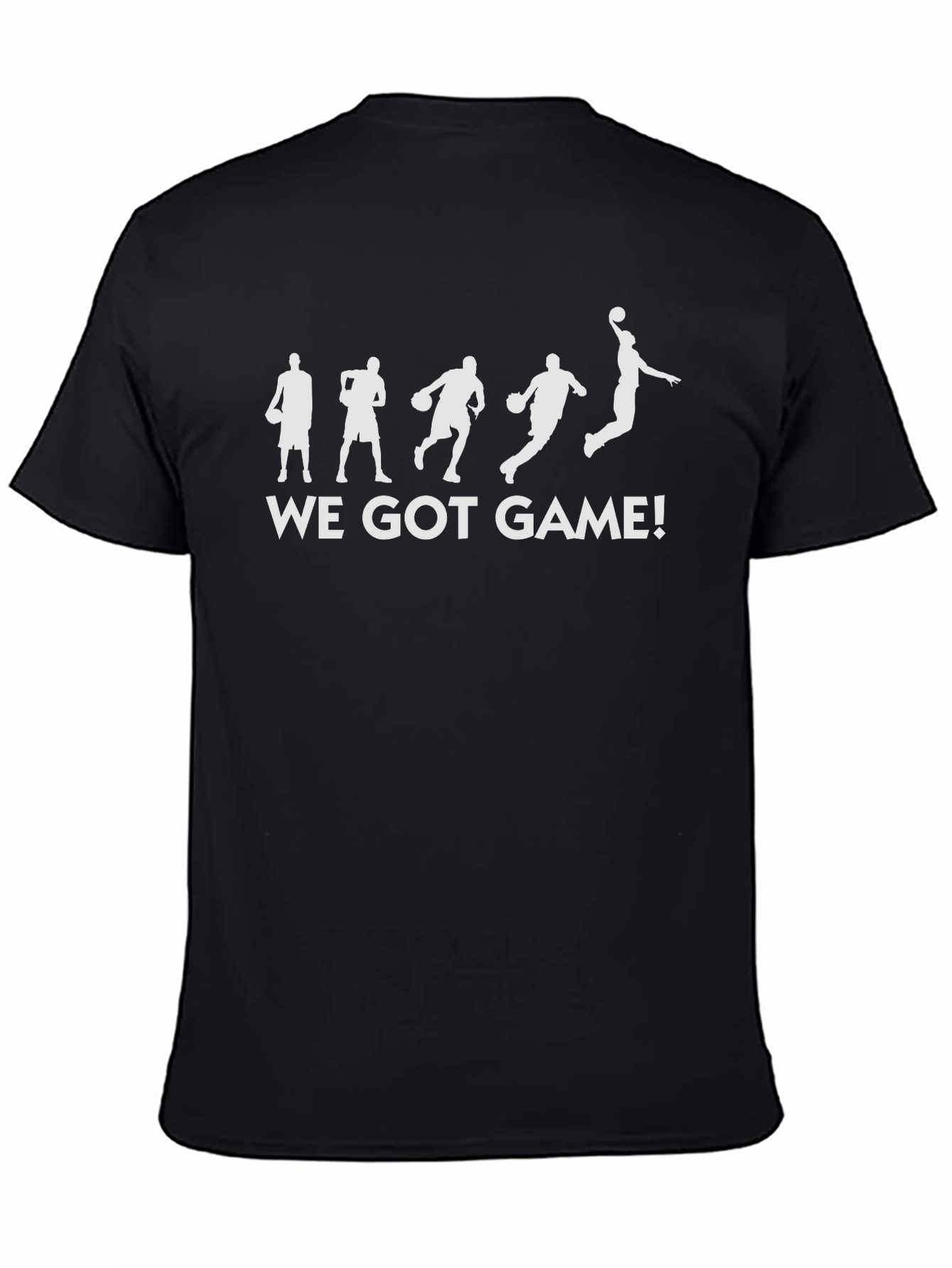 We Got Game! Basketball Graphic Tee - Black