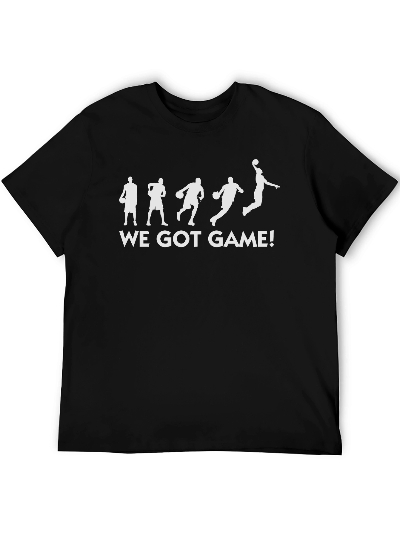 We Got Game! Basketball Graphic Tee - Black