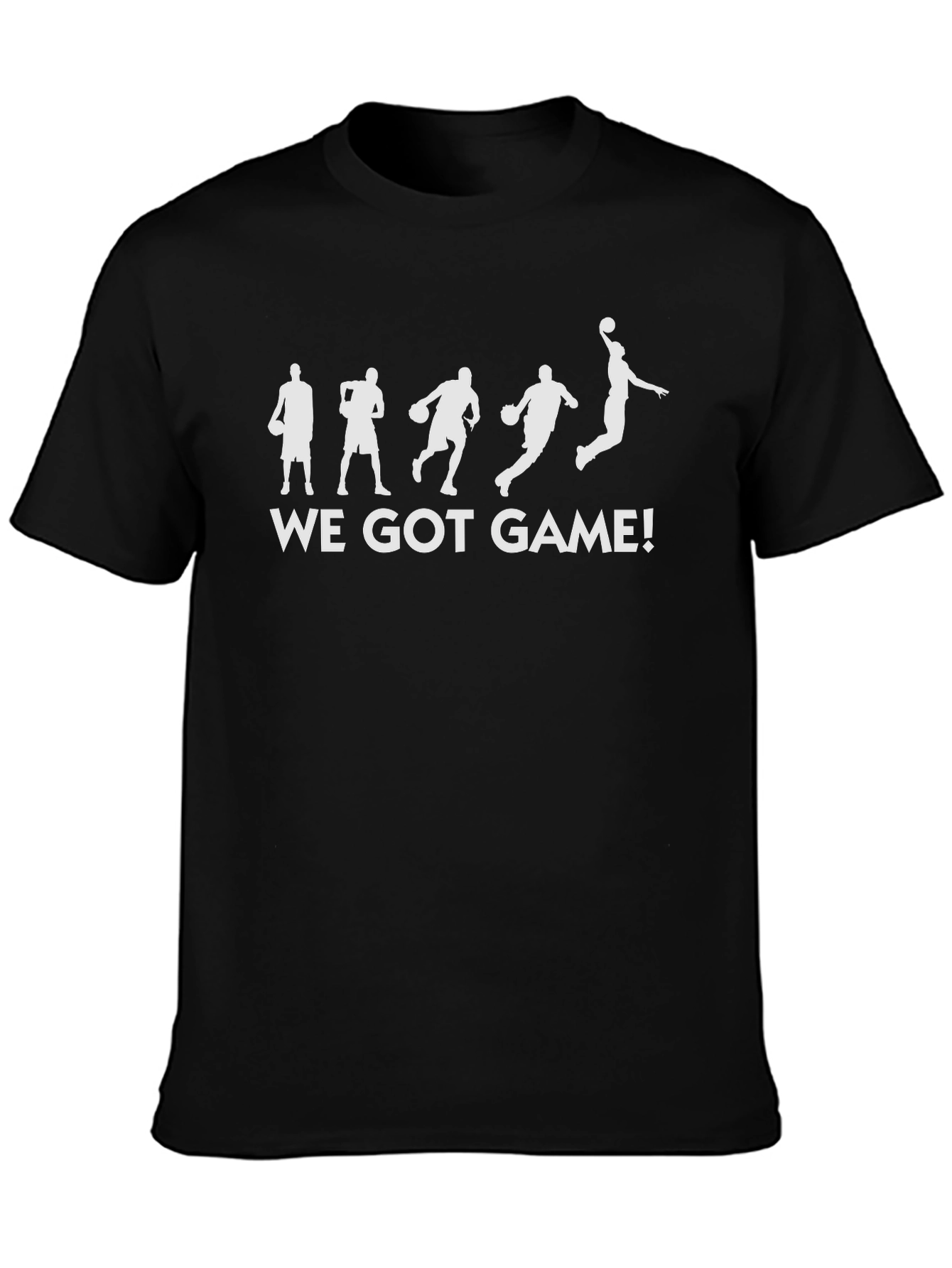 We Got Game! Basketball Graphic Tee - Black