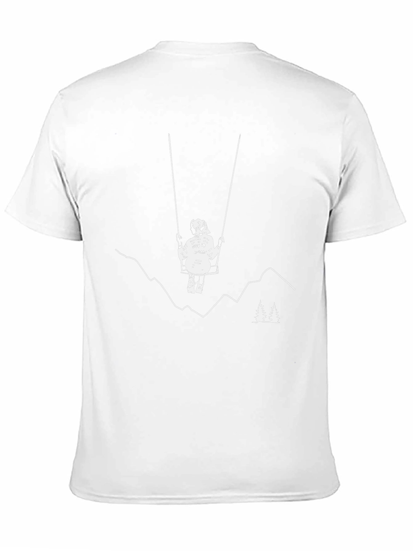 Whimsical Swing Scene Graphic Tee