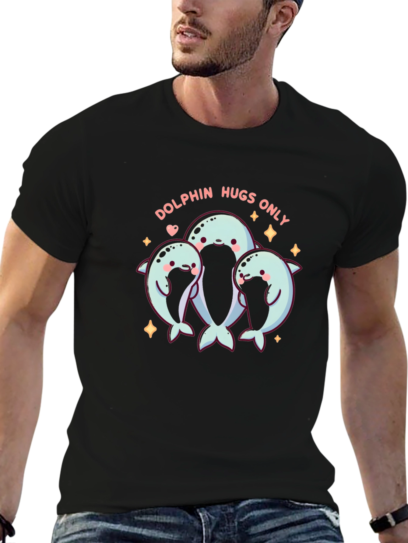 Dolphin Hugs Graphic T-Shirt