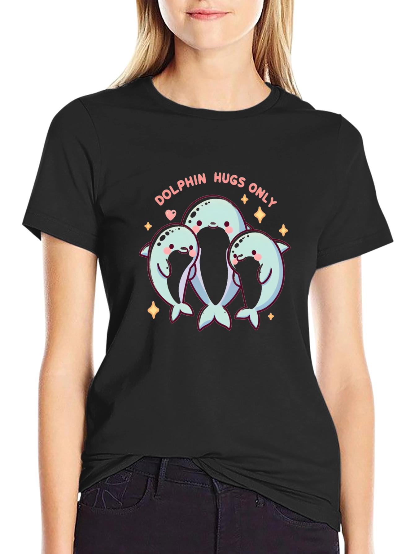 Dolphin Hugs Graphic T-Shirt