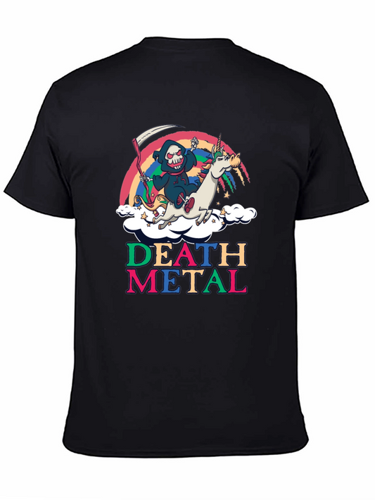 Death Metal Unicorn Graphic Tee