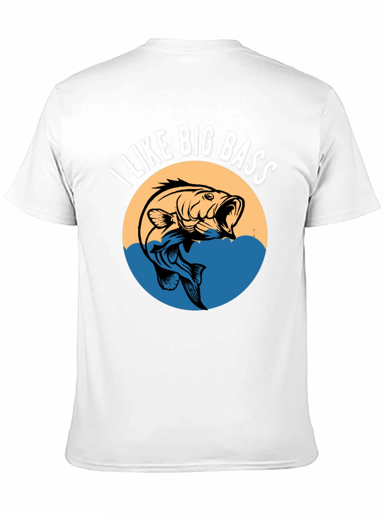 I Like Big Bass Graphic Tee - Fishing T-Shirt