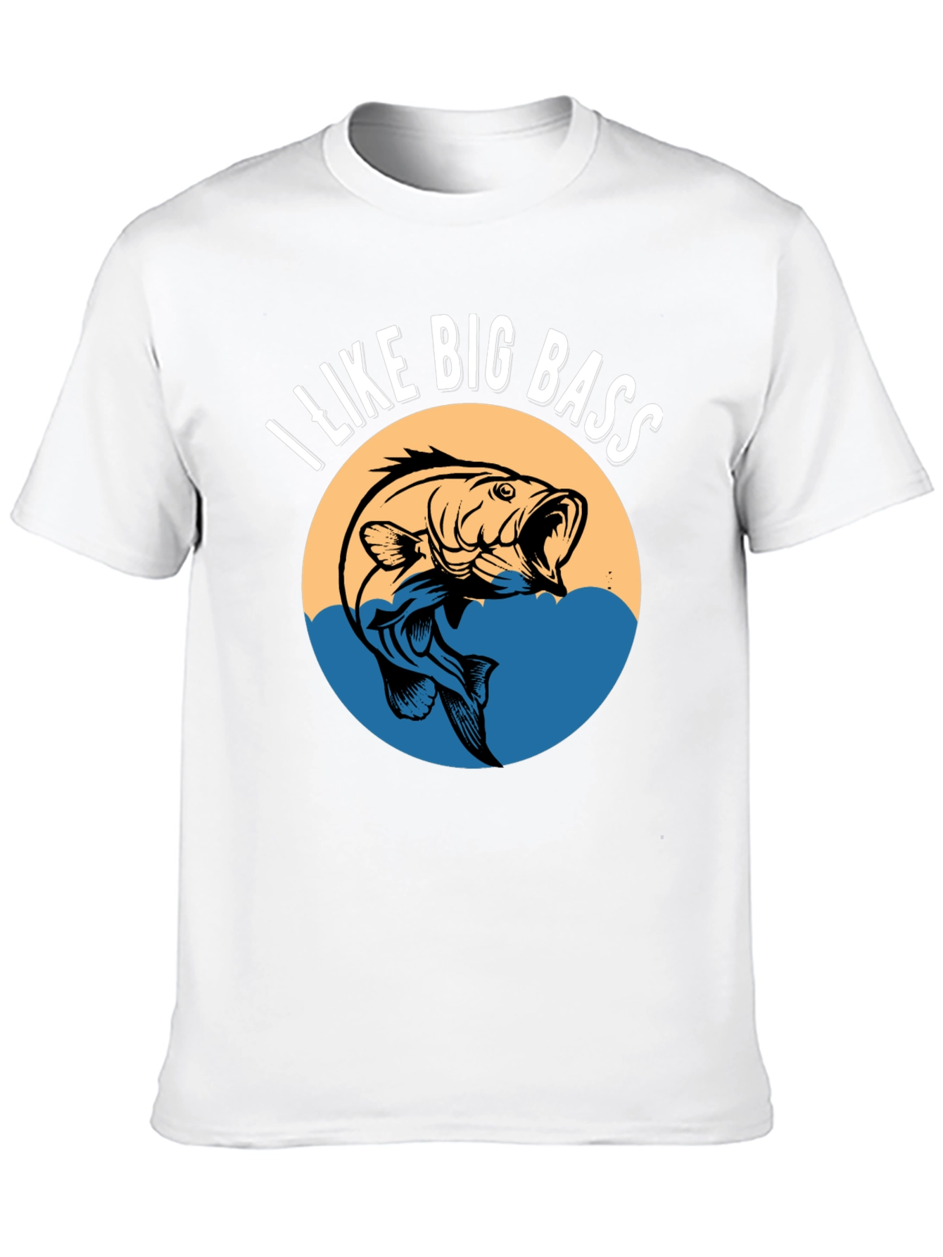 I Like Big Bass Graphic Tee - Fishing T-Shirt