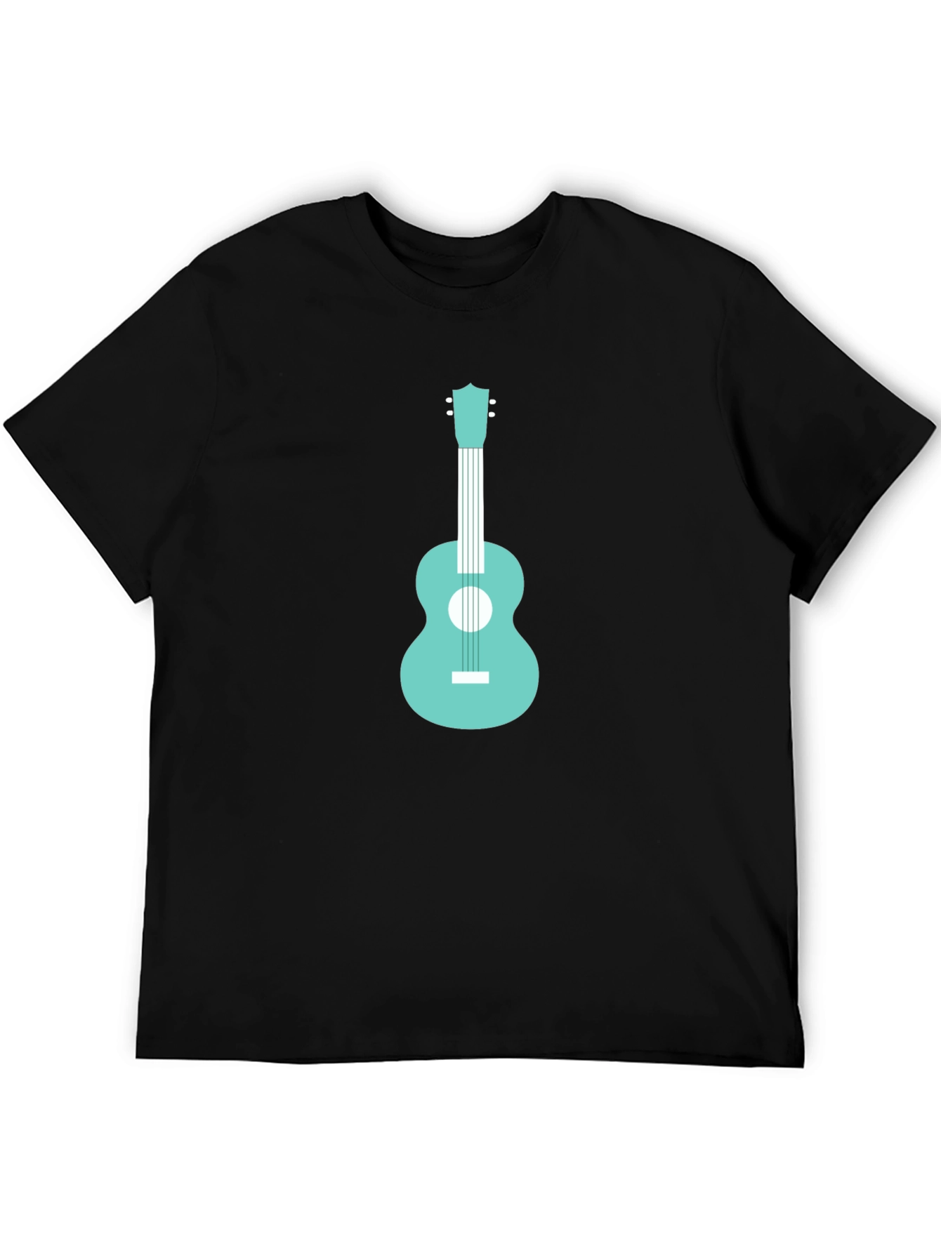 Cool Guitar Graphic Tee - Black