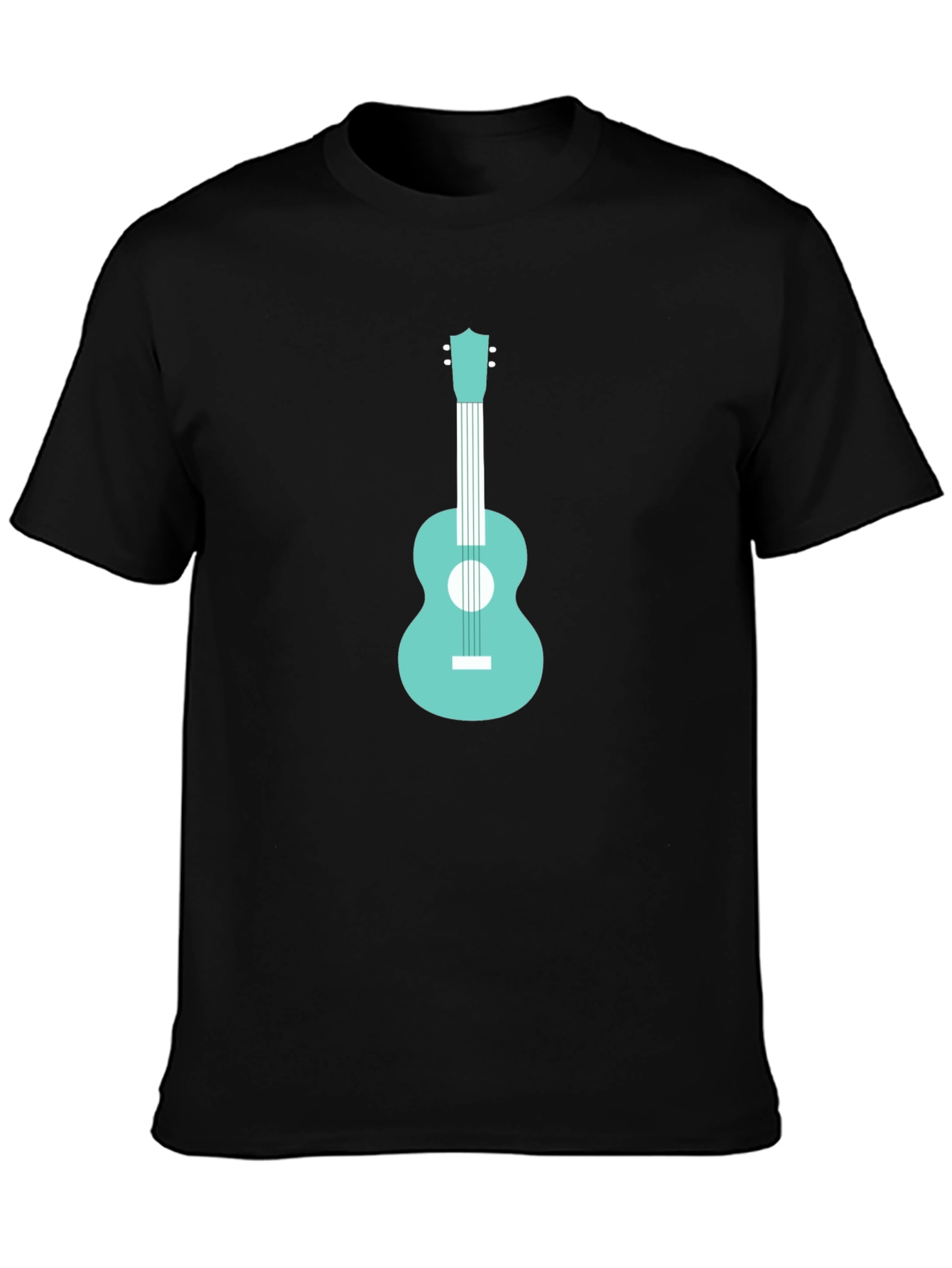 Cool Guitar Graphic Tee - Black