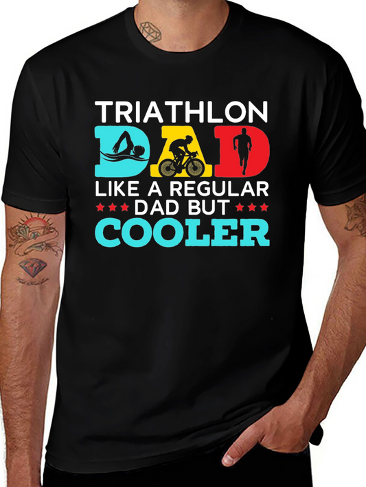 Triathlon Dad T-Shirt - Cool Dad Gift