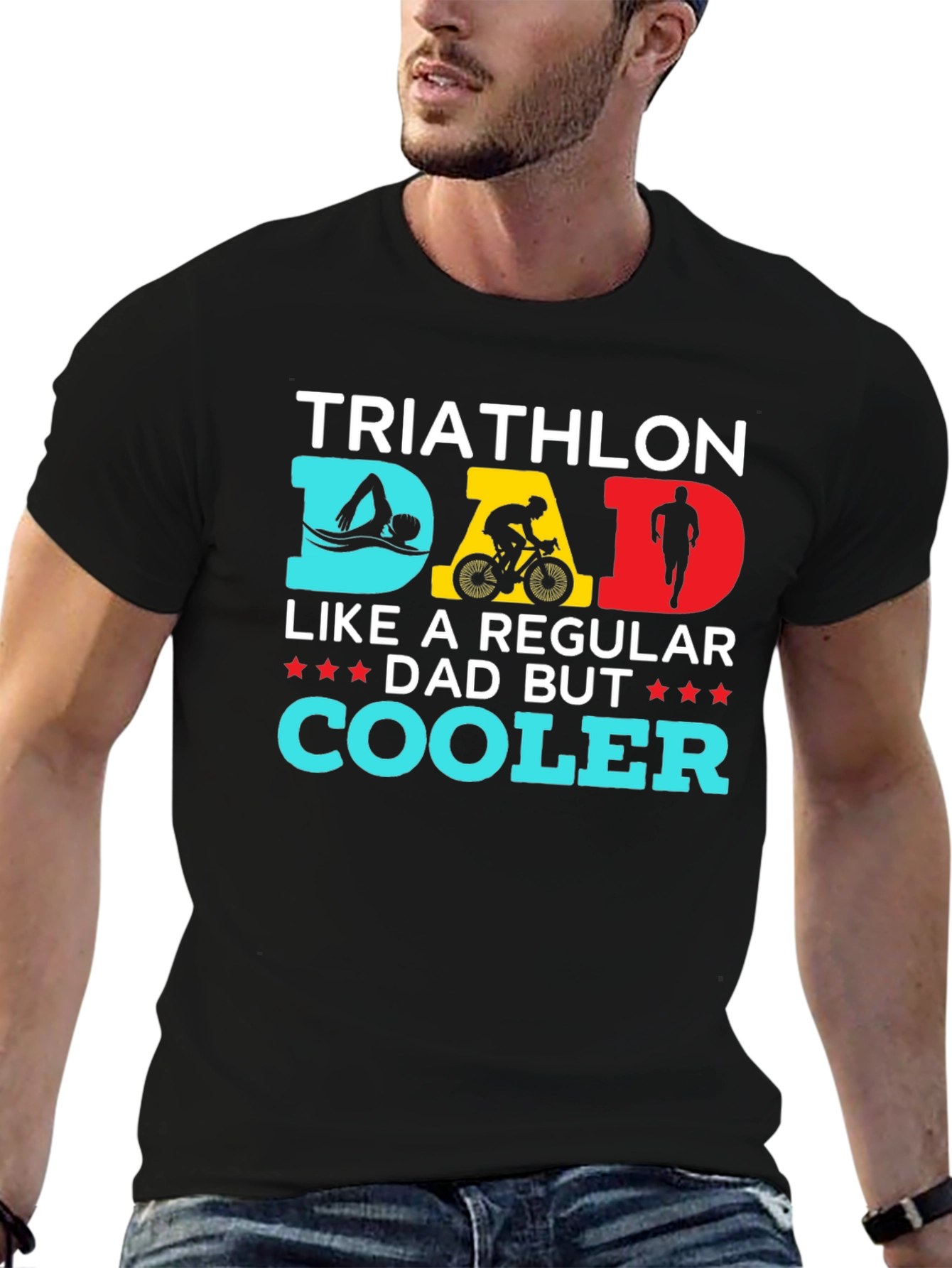 Triathlon Dad T-Shirt - Cool Dad Gift