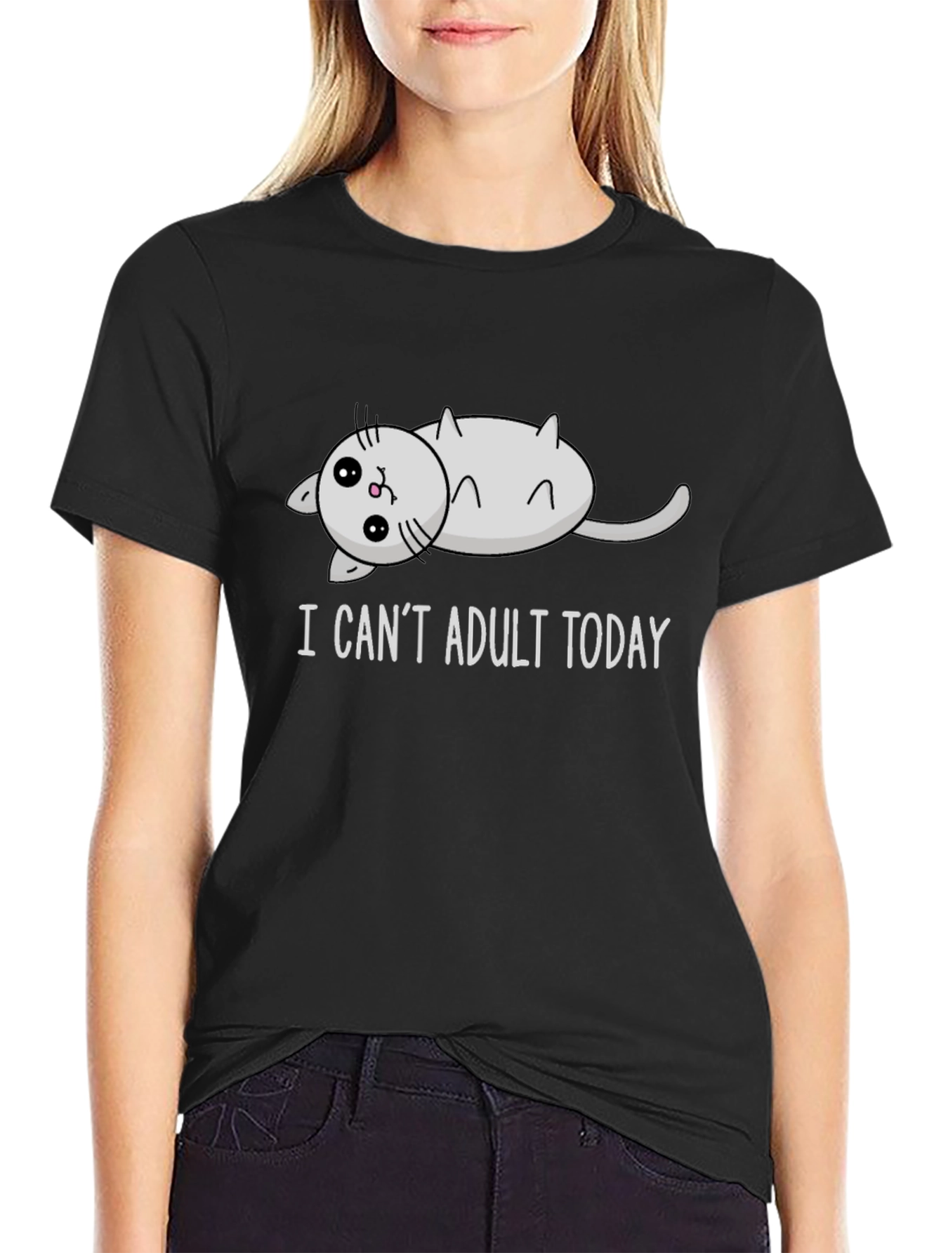 I Cant Adult Today Cat T-Shirt