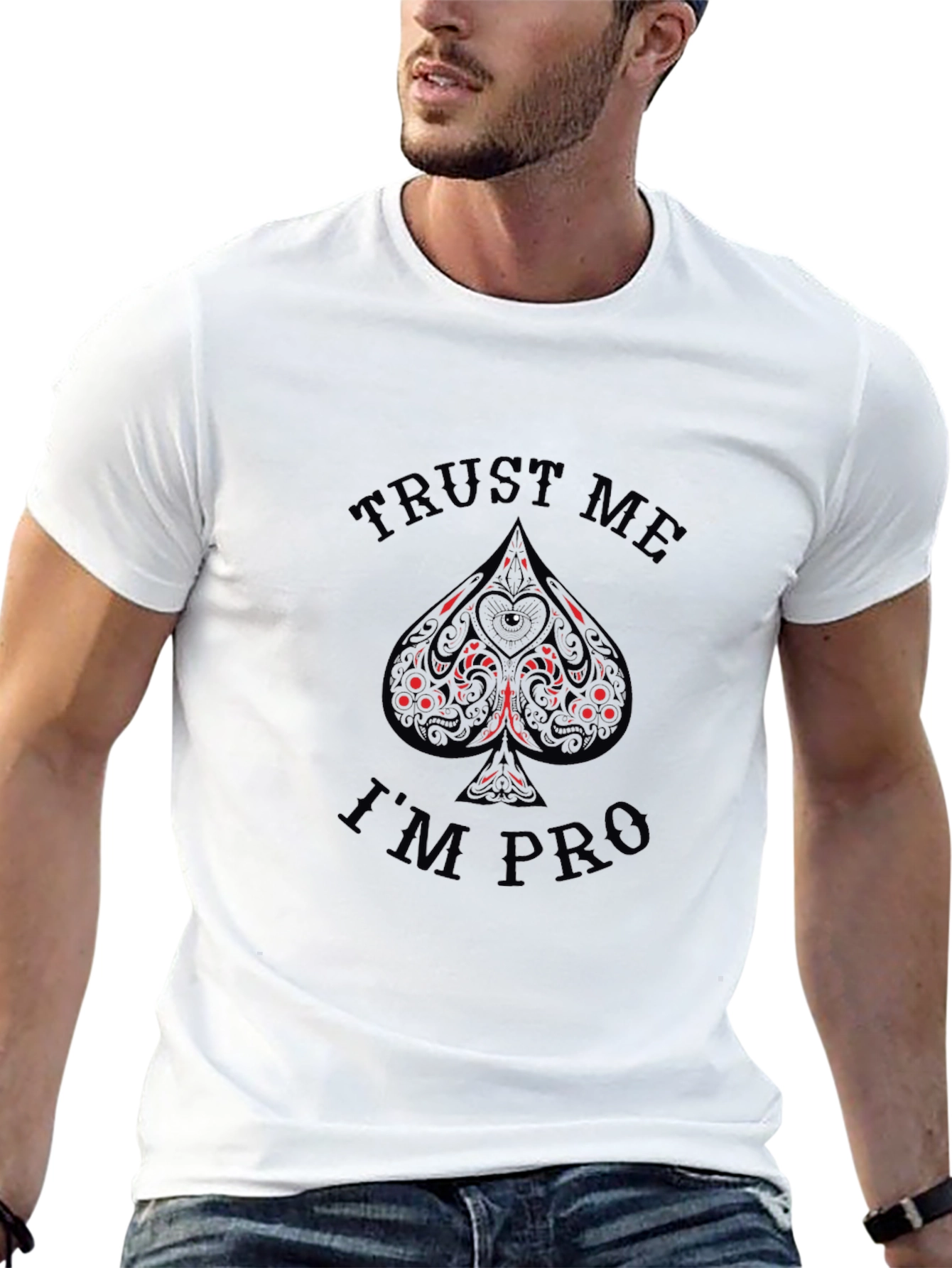 Trust Me Im Pro T-Shirt Black Poker Tee