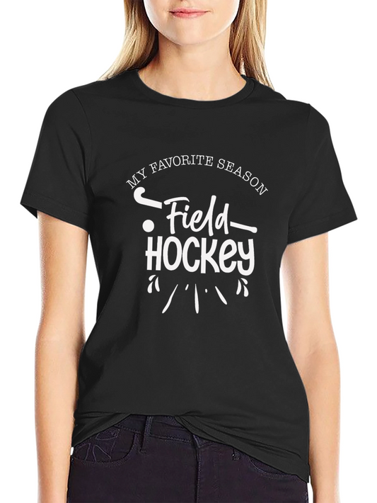 My Favorite Season Field Hockey Graphic T-Shirt