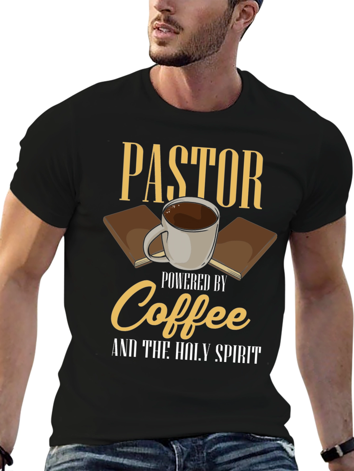 Pastor Powered by Coffee T-Shirt