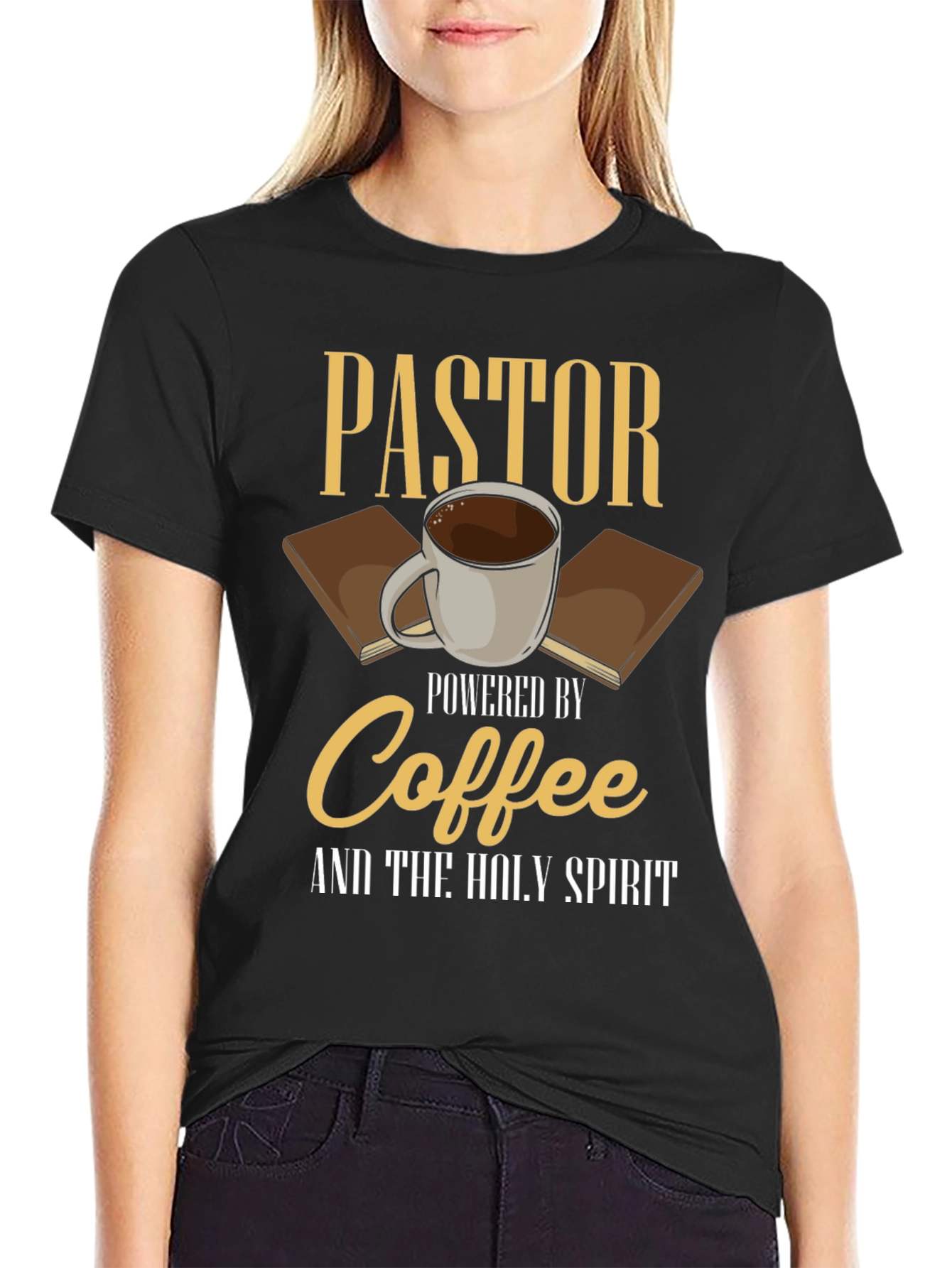 Pastor Powered by Coffee T-Shirt