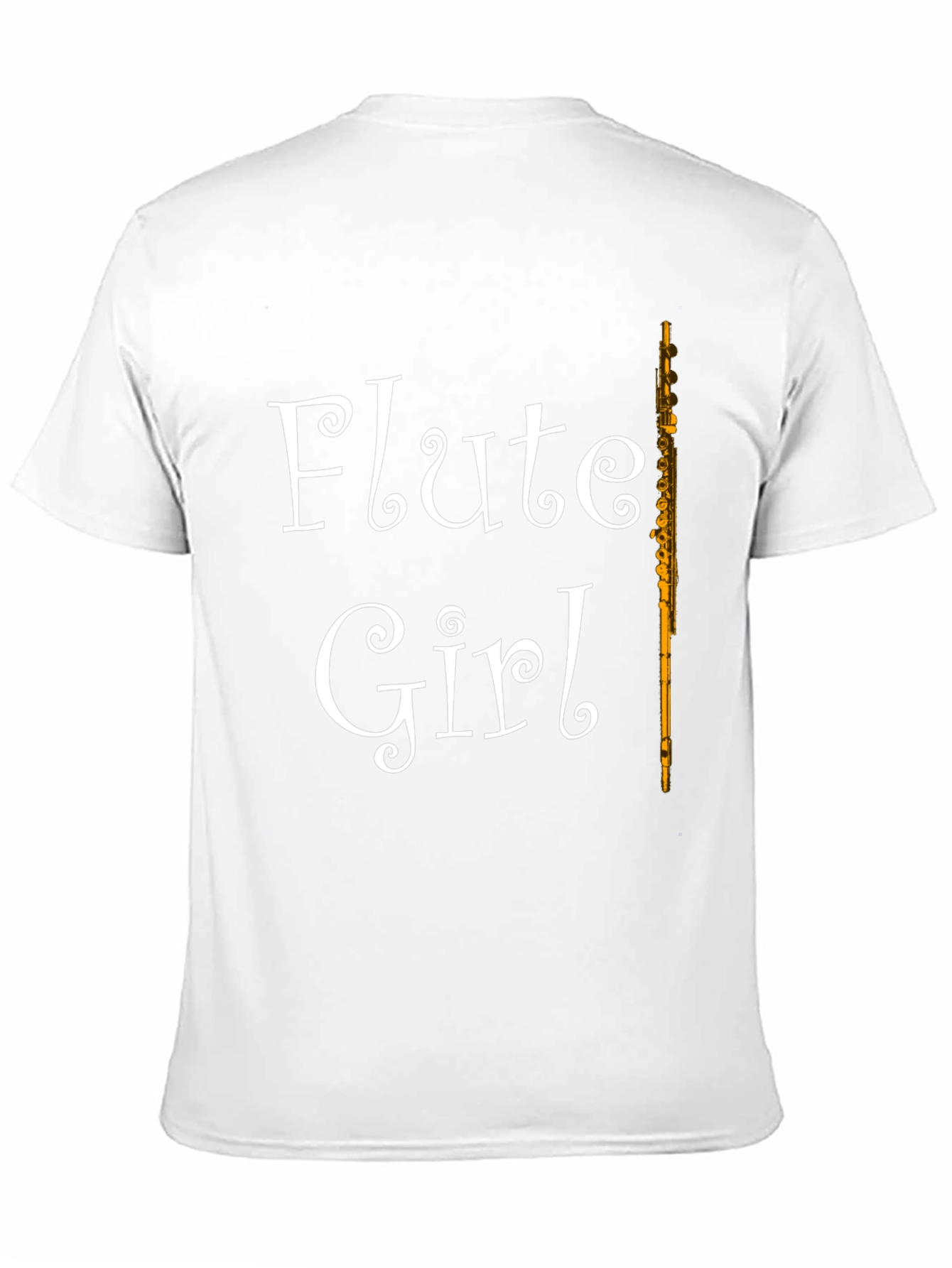 Flute Girl T-Shirt - Music Lovers Tee