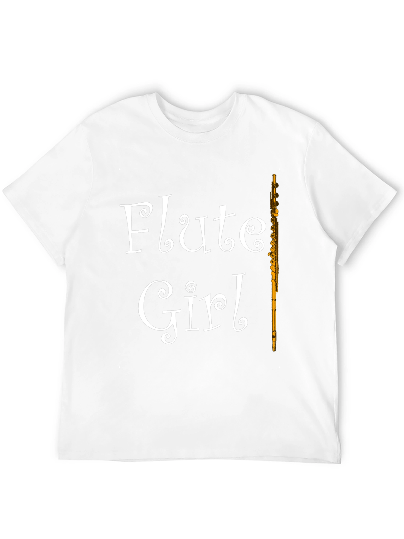Flute Girl T-Shirt - Music Lovers Tee
