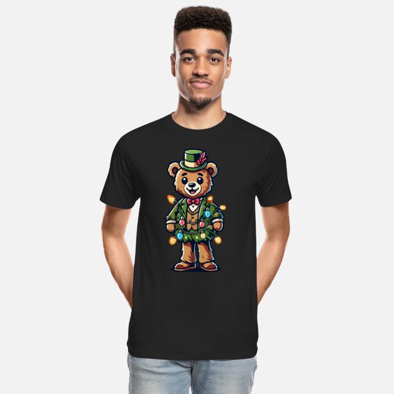 Nostalgic Christmas Bear In Suit With