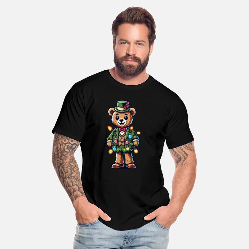 Nostalgic Christmas Bear In Suit With