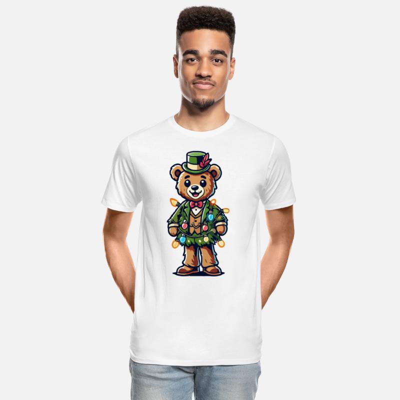 Nostalgic Christmas Bear In Suit With