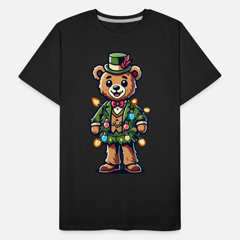 Nostalgic Christmas Bear In Suit With