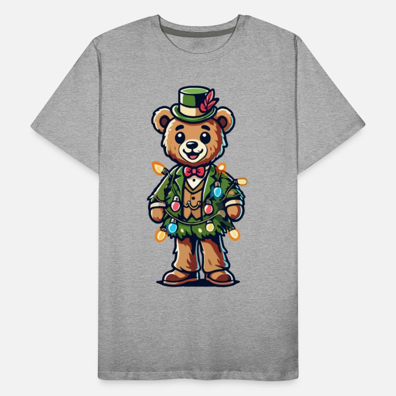 Nostalgic Christmas Bear In Suit With