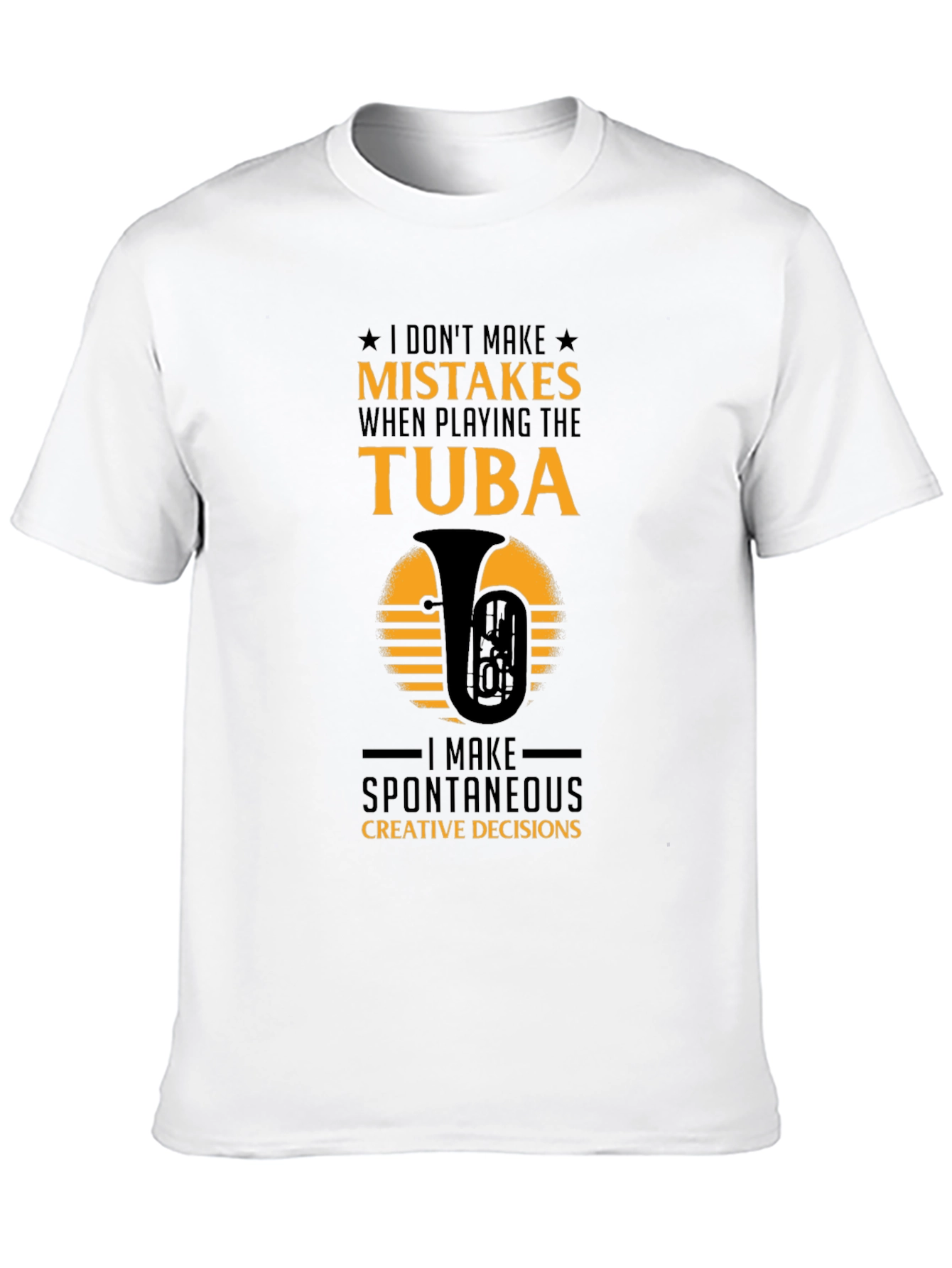 Tuba Players Tee: Spontaneous Creative Decisions