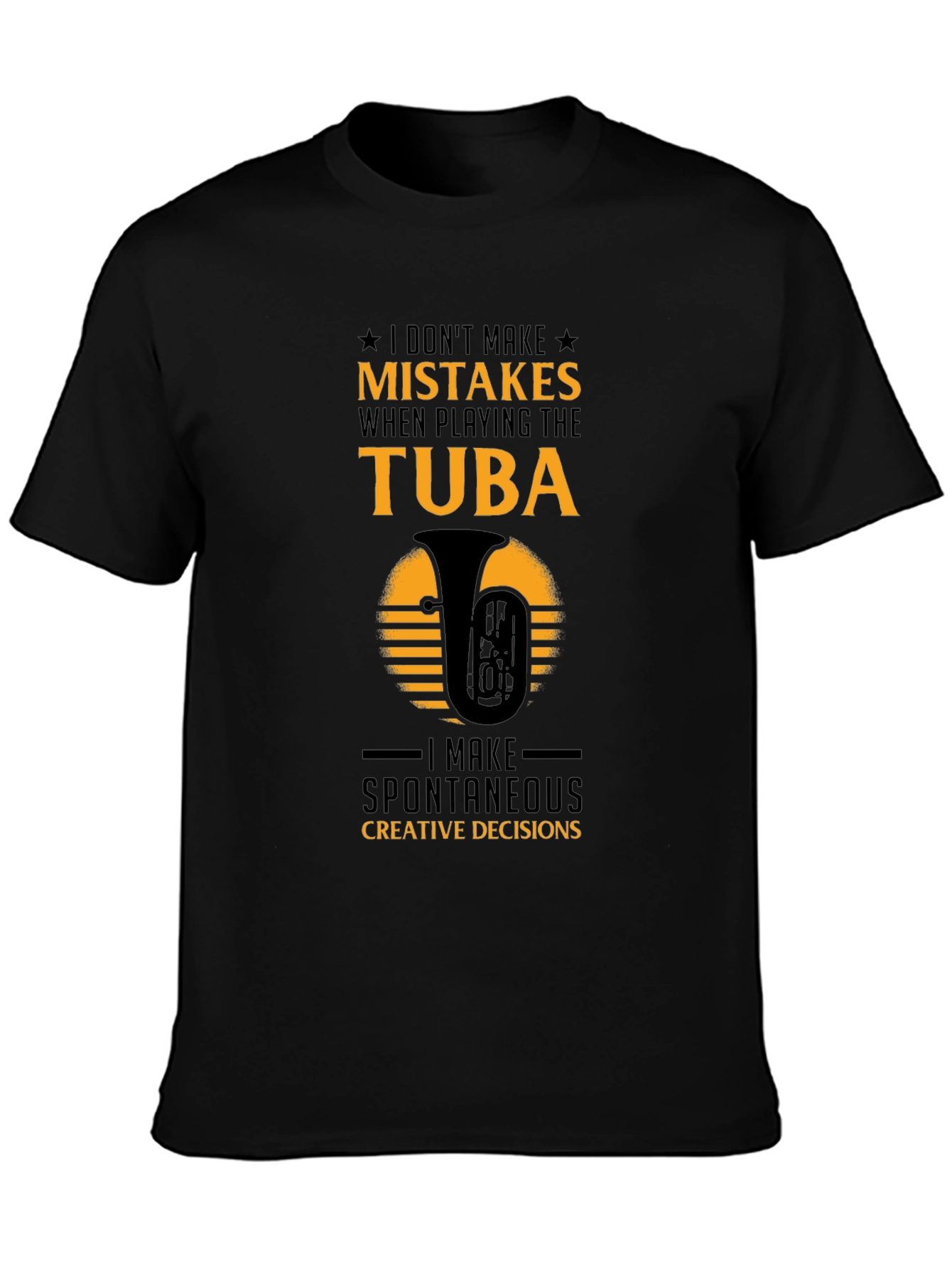 Tuba Players Tee: Spontaneous Creative Decisions