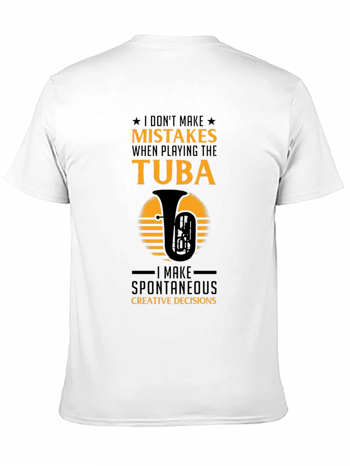 Tuba Players Tee: Spontaneous Creative Decisions