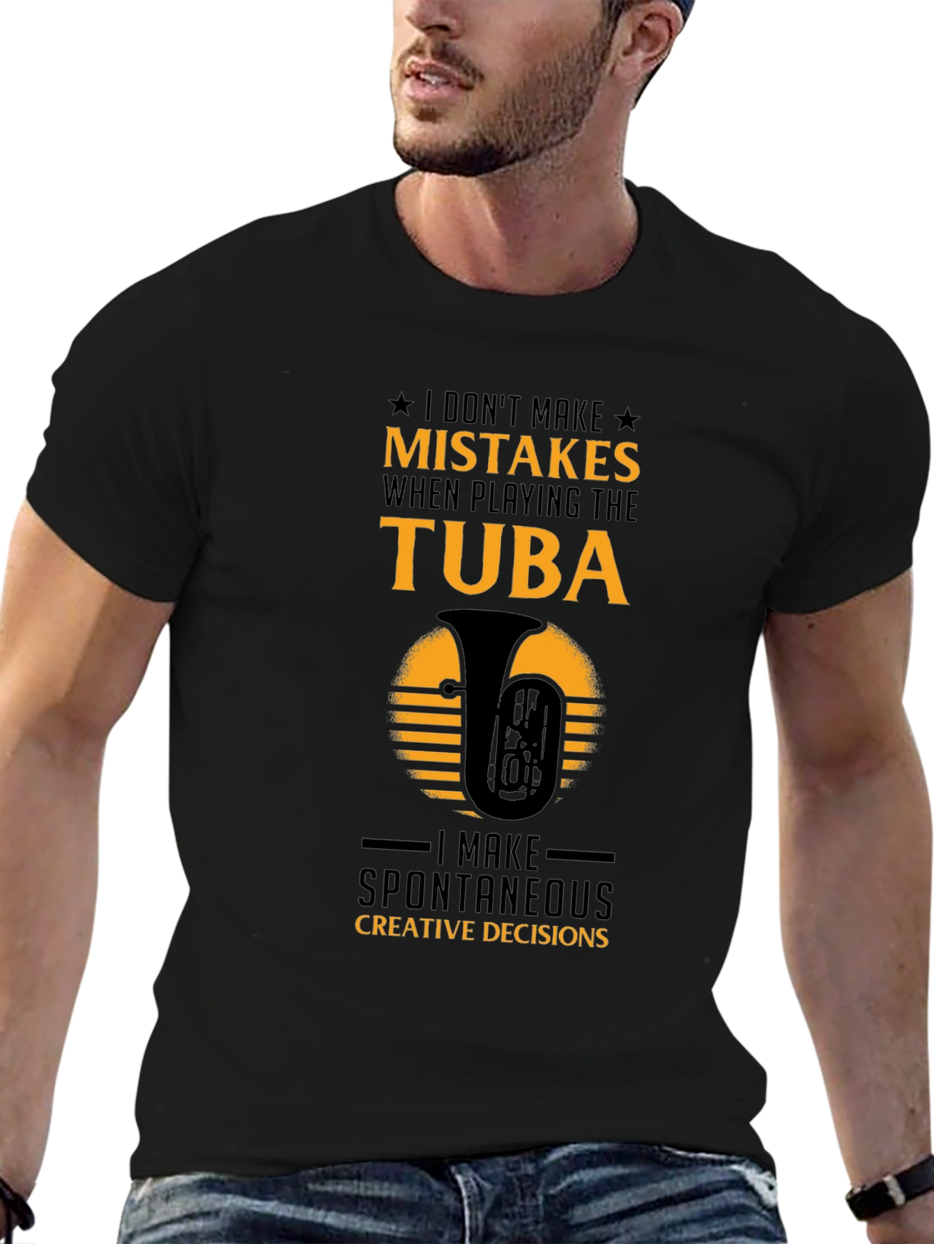 Tuba Players Tee: Spontaneous Creative Decisions