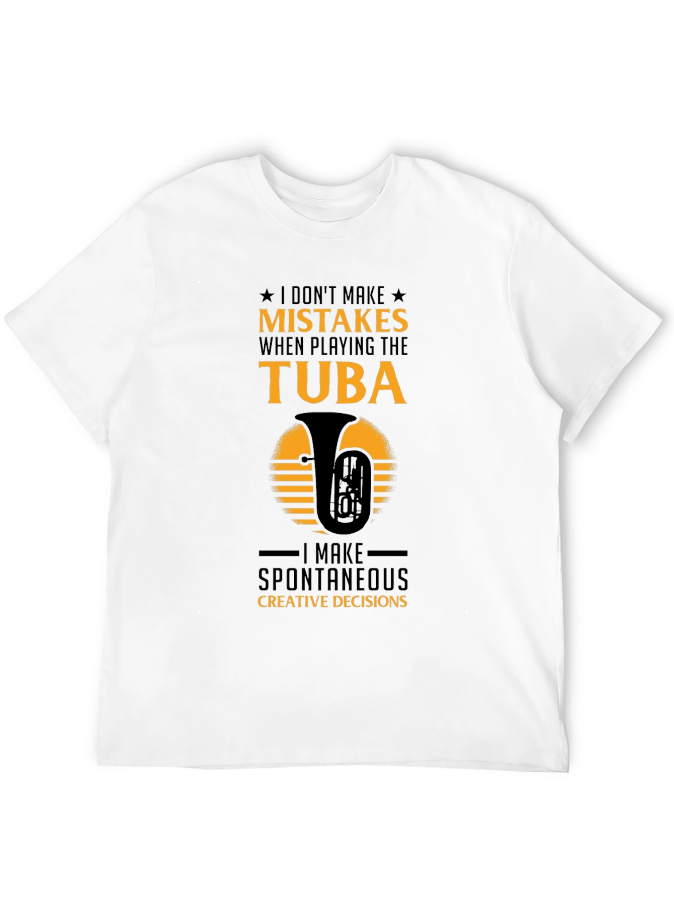 Tuba Players Tee: Spontaneous Creative Decisions