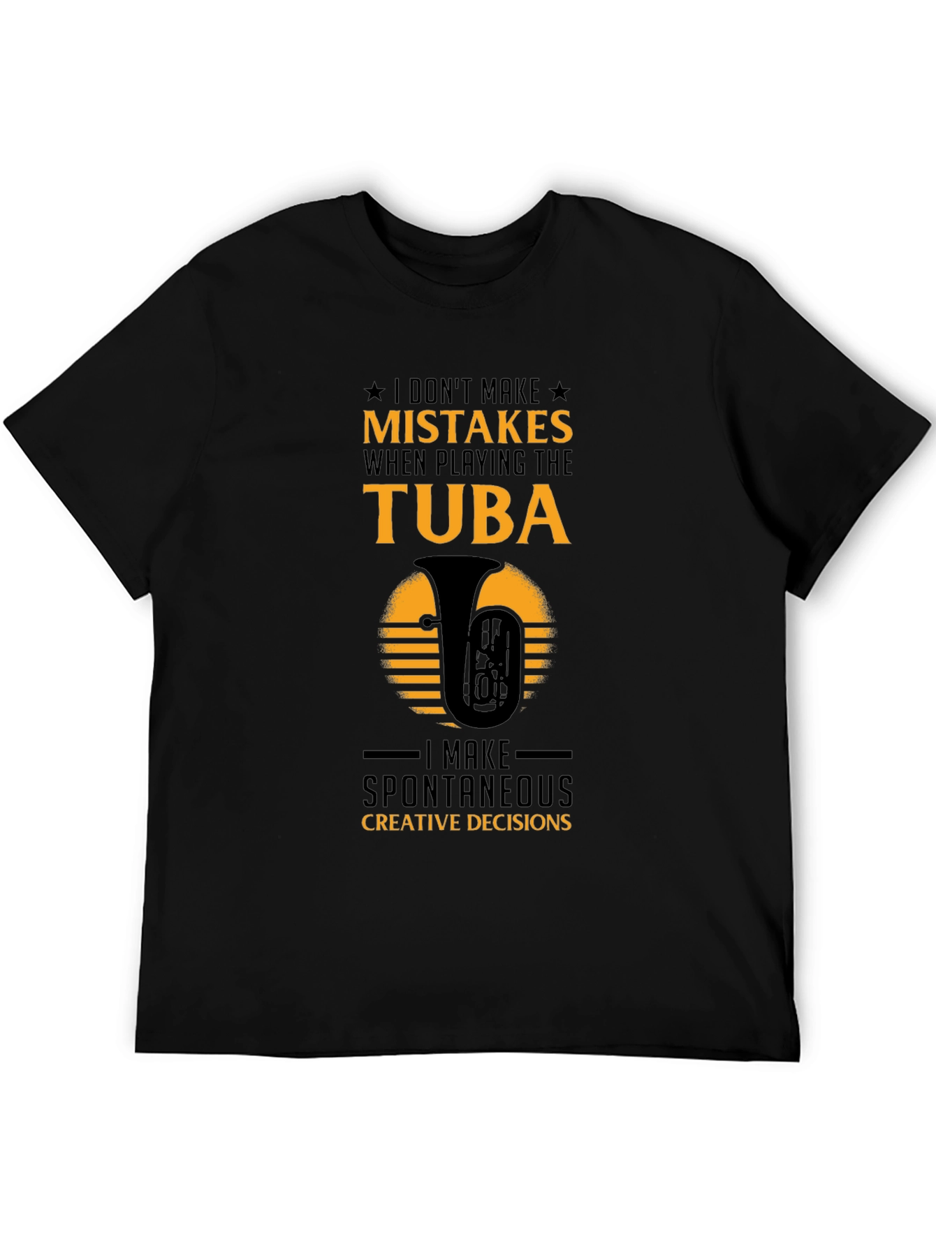 Tuba Players Tee: Spontaneous Creative Decisions
